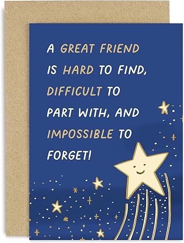 Miniatura 6 de Old English Co. Bonita tarjeta de agradecimiento para hombres y mujeres, tarjeta de estrella de gran jefe, tarjeta para jubilación, salida, tarjeta