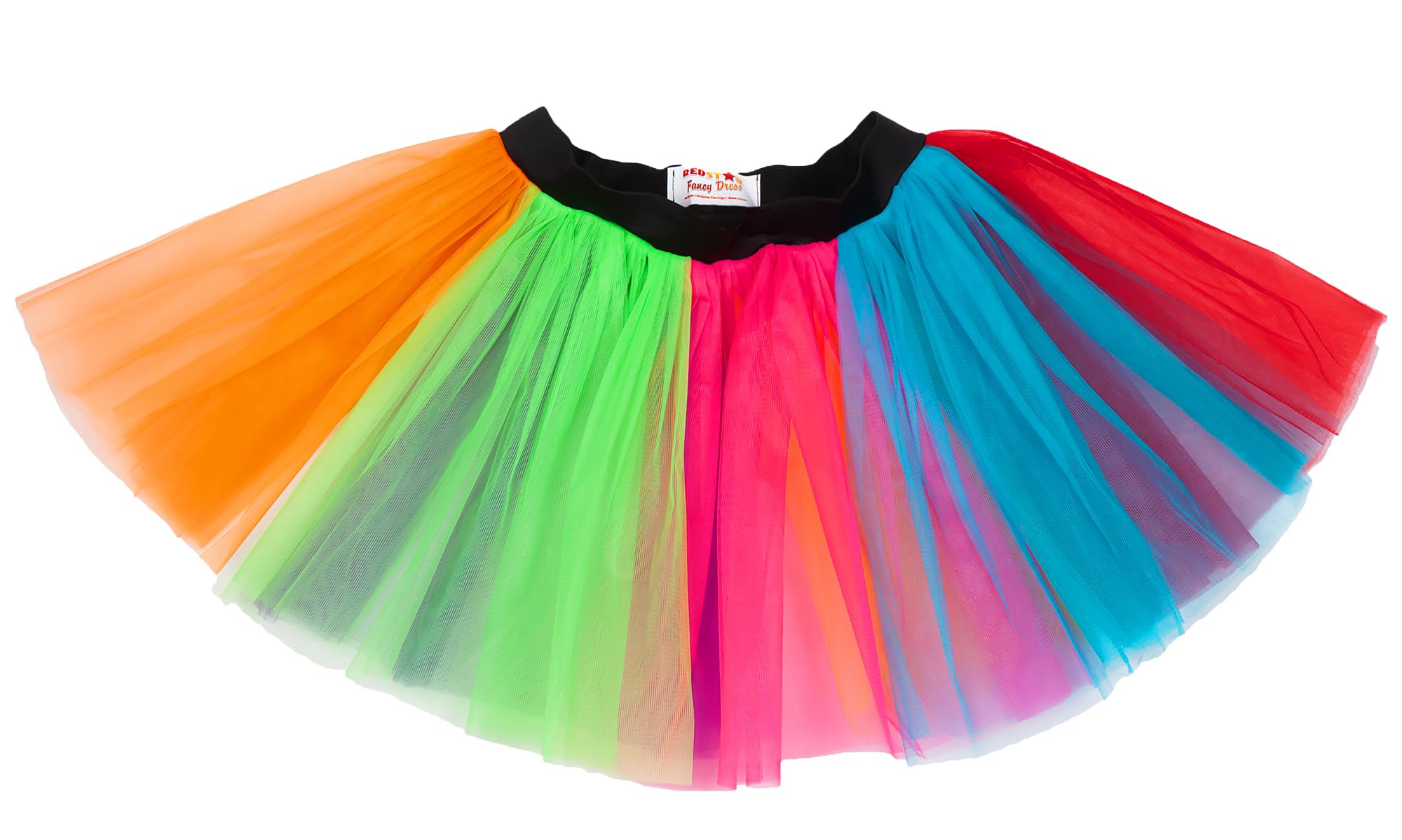 Ladies Neon Tutu Skirt 80s Party Outfit Hen Party Running Costume 1980s