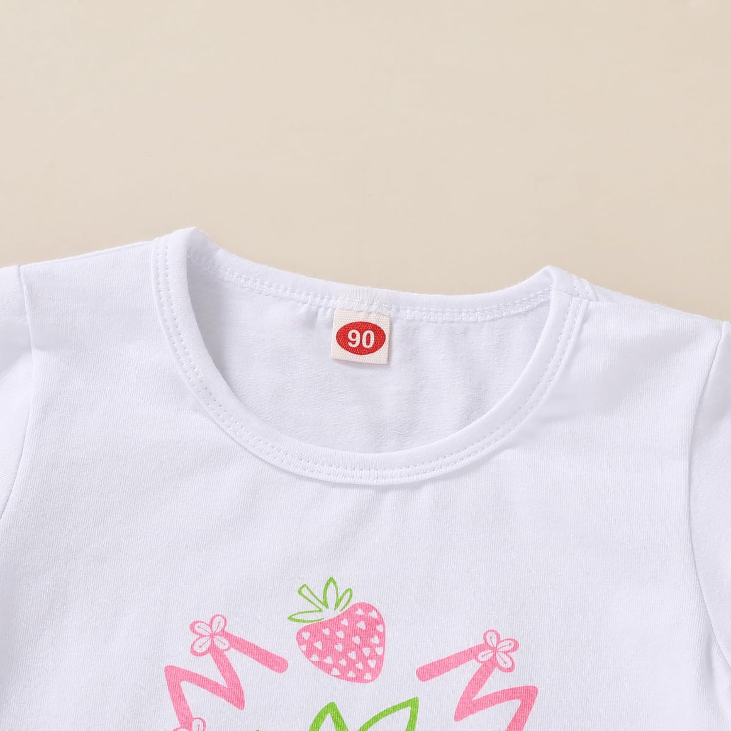 YOUNGER TREE Toddler Baby Girls Clothes Watermelon T-shirt + Linen Shorts with Belt Cute Summer Short Set - Image 4
