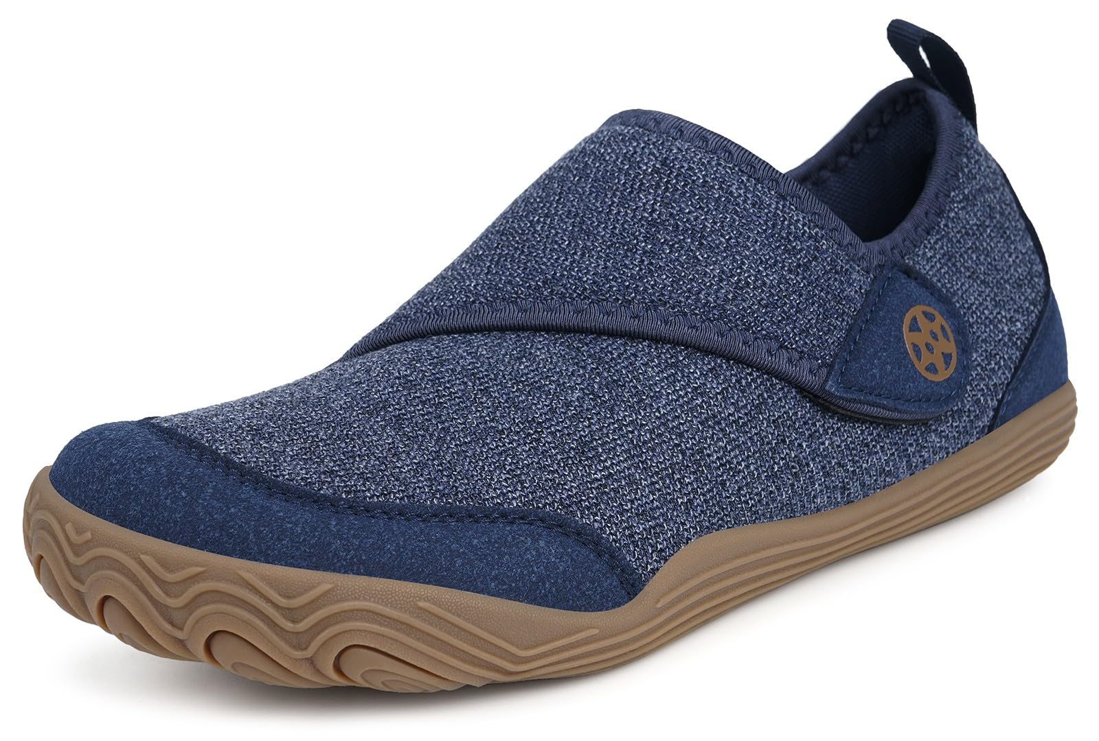 Women's Wide Toe Diabetic Shoes Men's Adjustable Walking Shoes Comfortable Arthritis Edema Barefoot Moccasin Slippers Lightweight Slip On Sandals Non-Slip Zero Drop Sole Blue