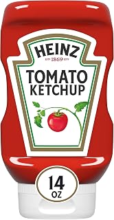 Heinz Tomato Ketchup 14 oz Bottle - Thick Rich Taste from Ripe Heinz Tomatoes, Gluten-Free America's Favorite