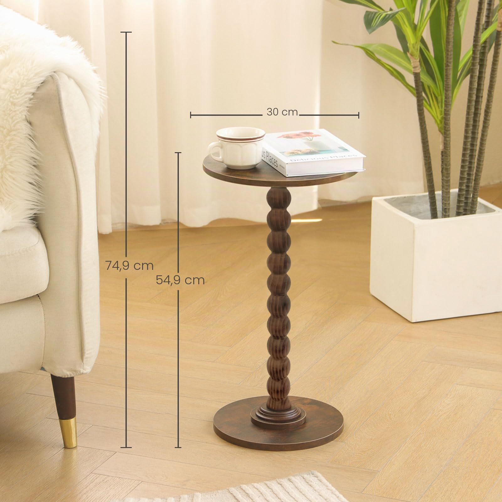 Fultyle Table d'appoint, Marron