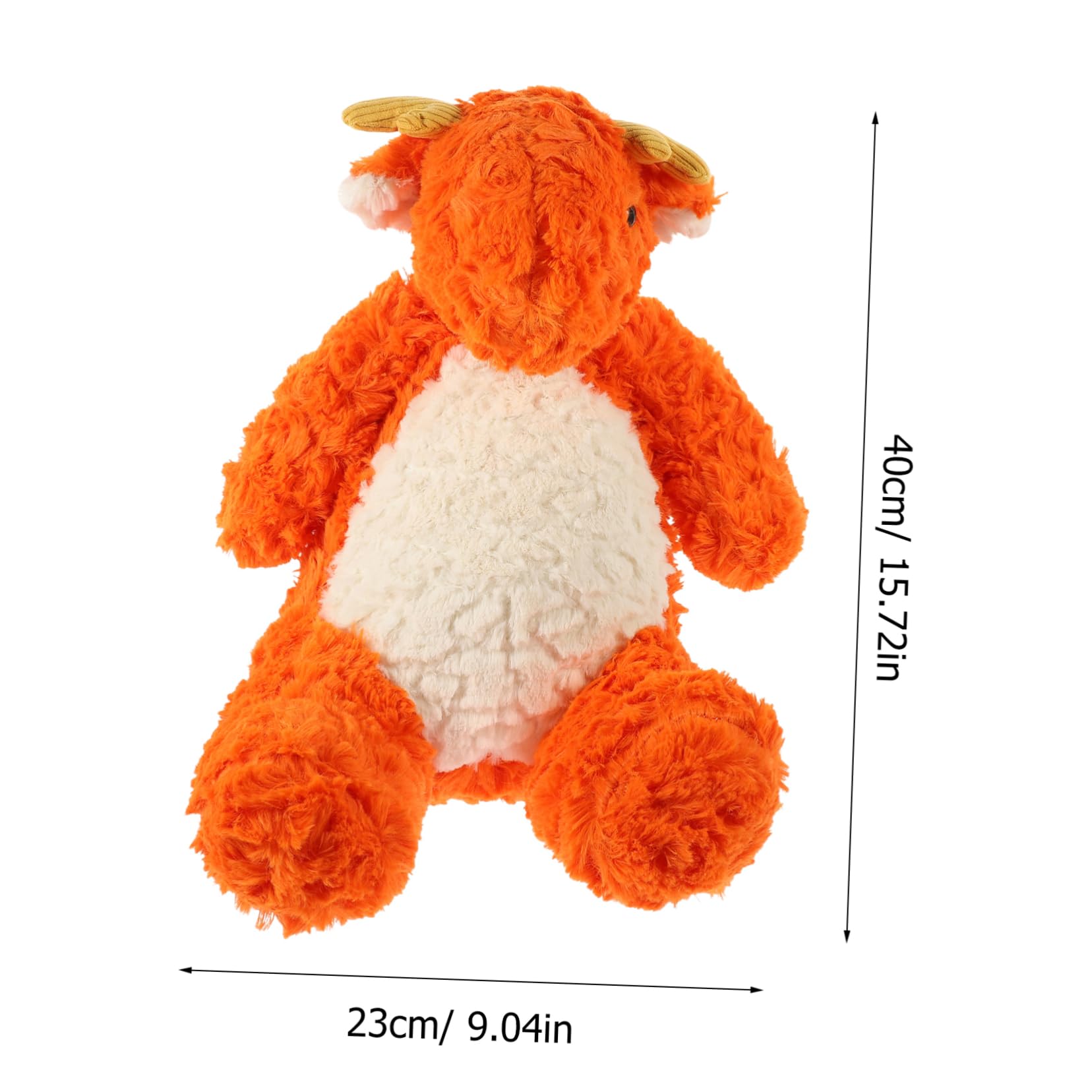 YARNOW Muñeco de Dinosaurio de Algodón PP Rojo, Juguete Suave para Niños Tacto Delicado, Almohada Adorable para Acompañar el Descanso en Festivales y Fotografía