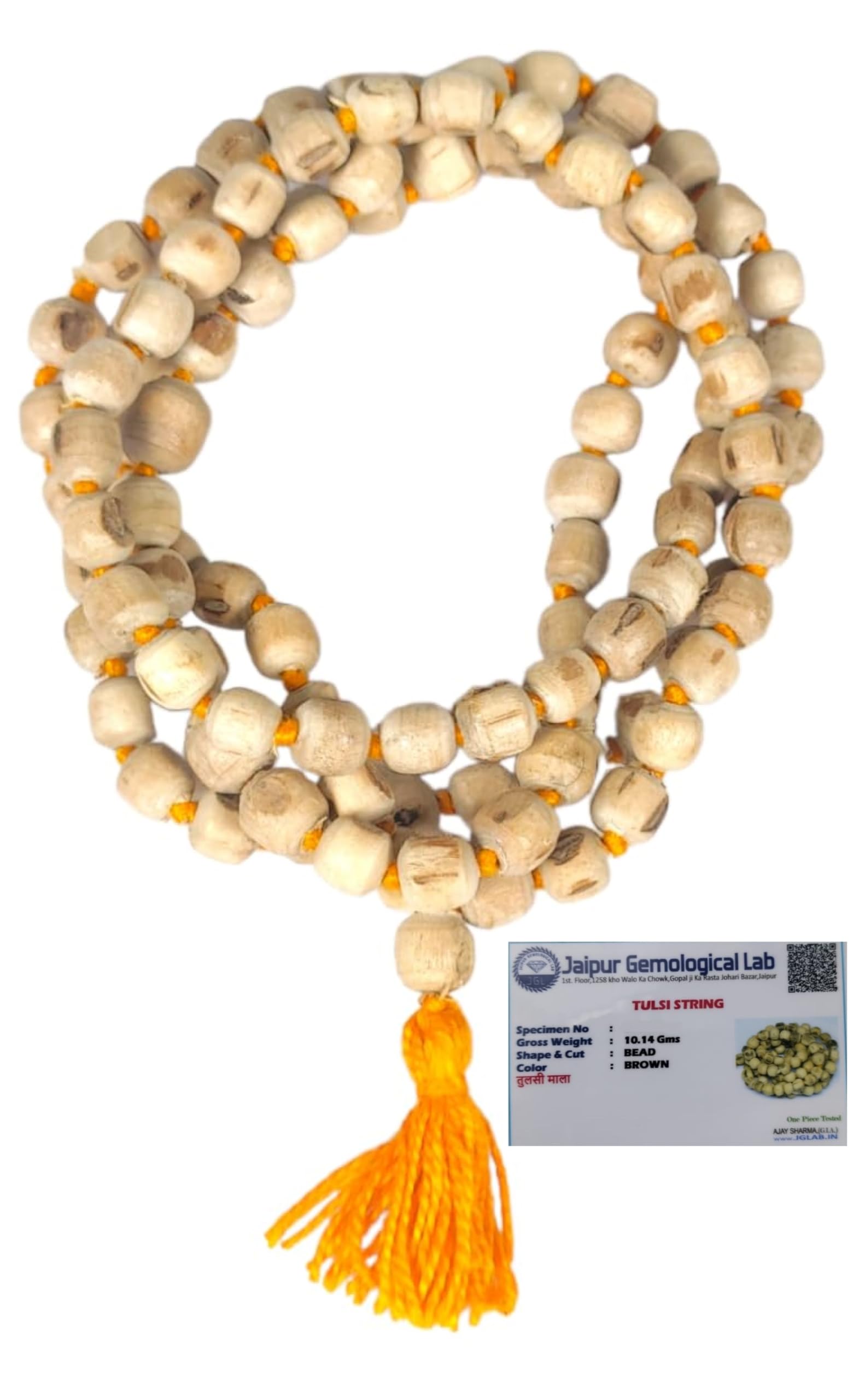 Kapil Store Pure Tulsi Mala 108 Beads Original for Pujan Jaap