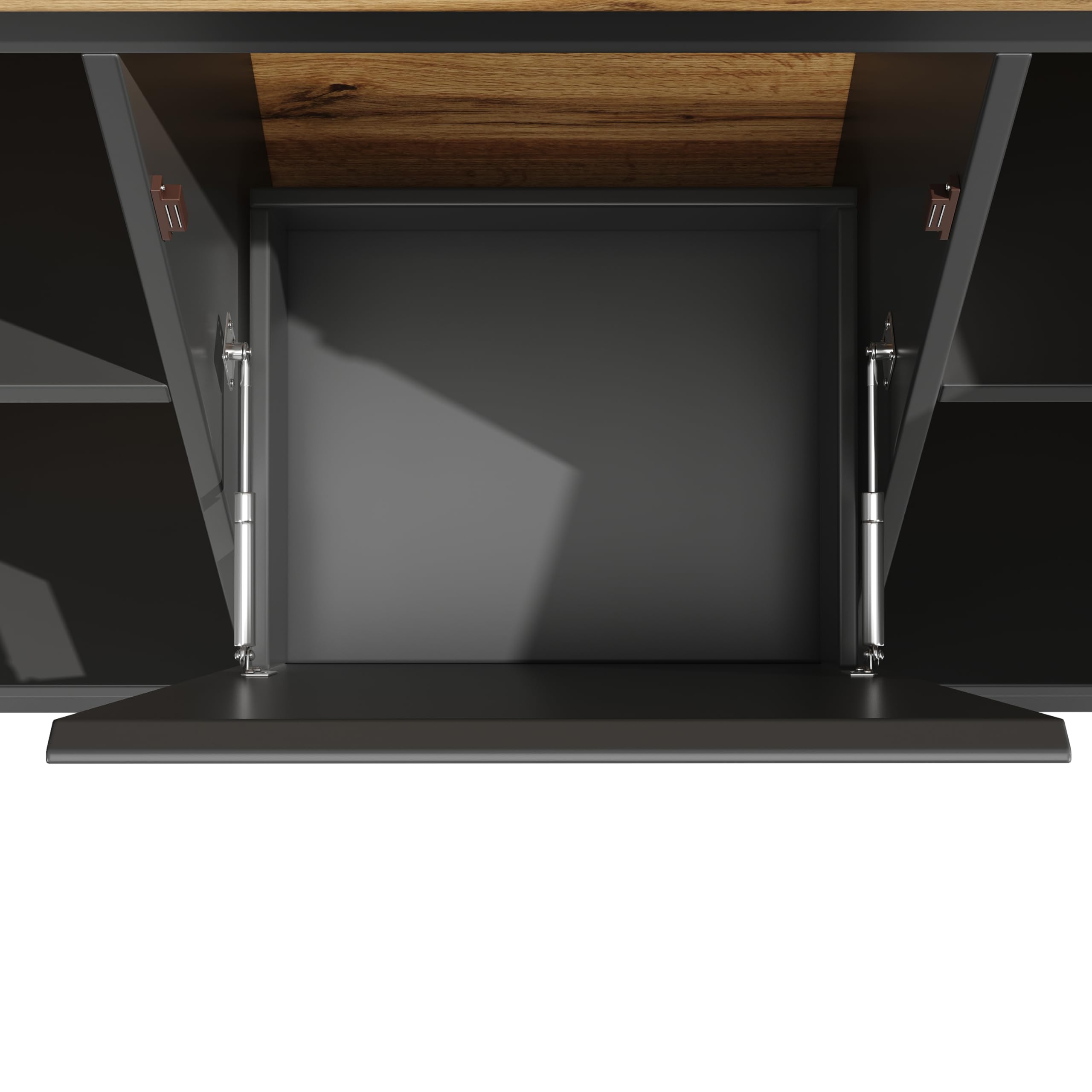 Armadi da cucina (120 × 40 × 180 cm), tavolini alti da cucina, credenze con ante in acrilico, nero