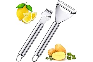 2-in-1 Stainless Steel Lemon Grater Zester and Potato Peeler
