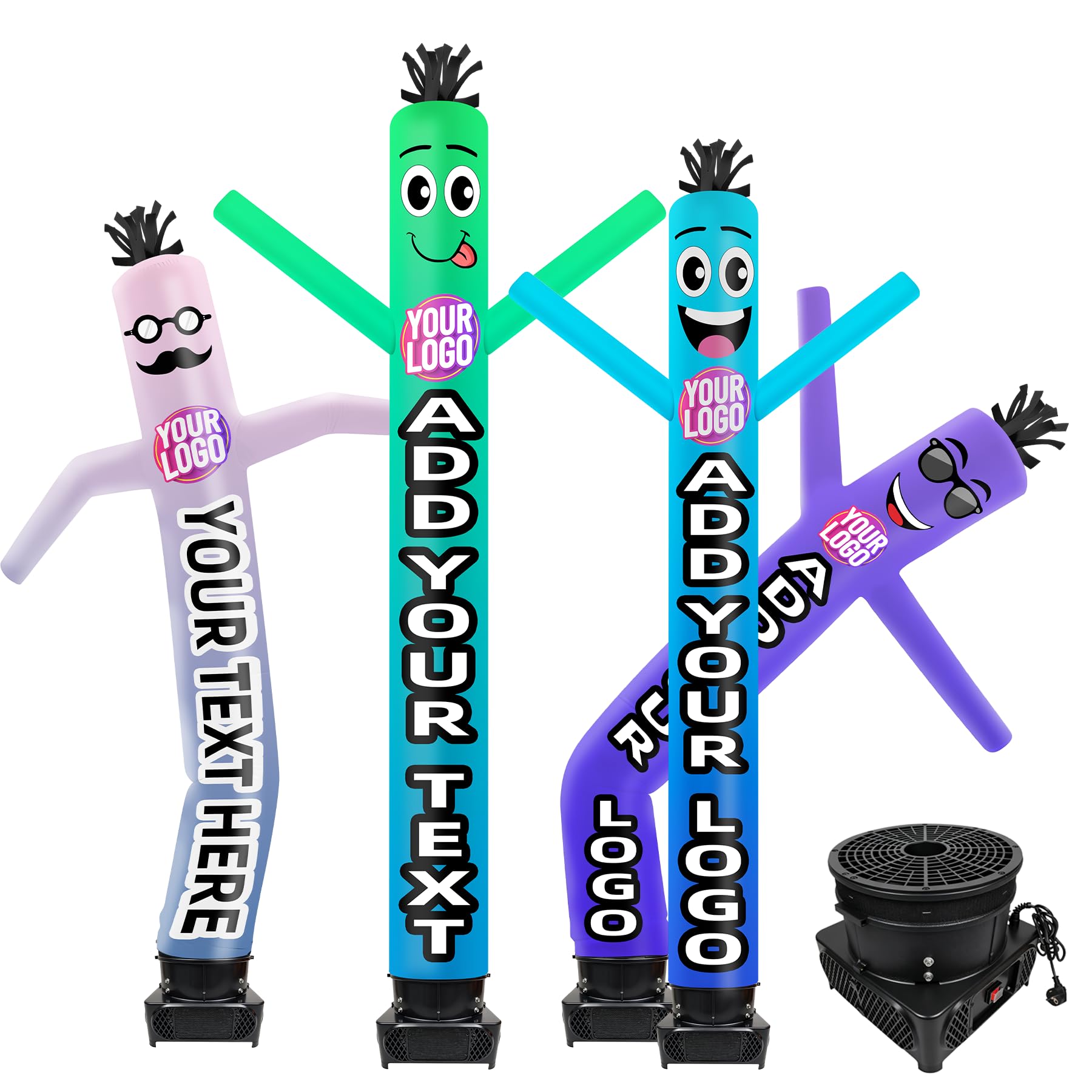 Amazon.com: Custom Inflatable Tube Man Set, Personalized Wacky