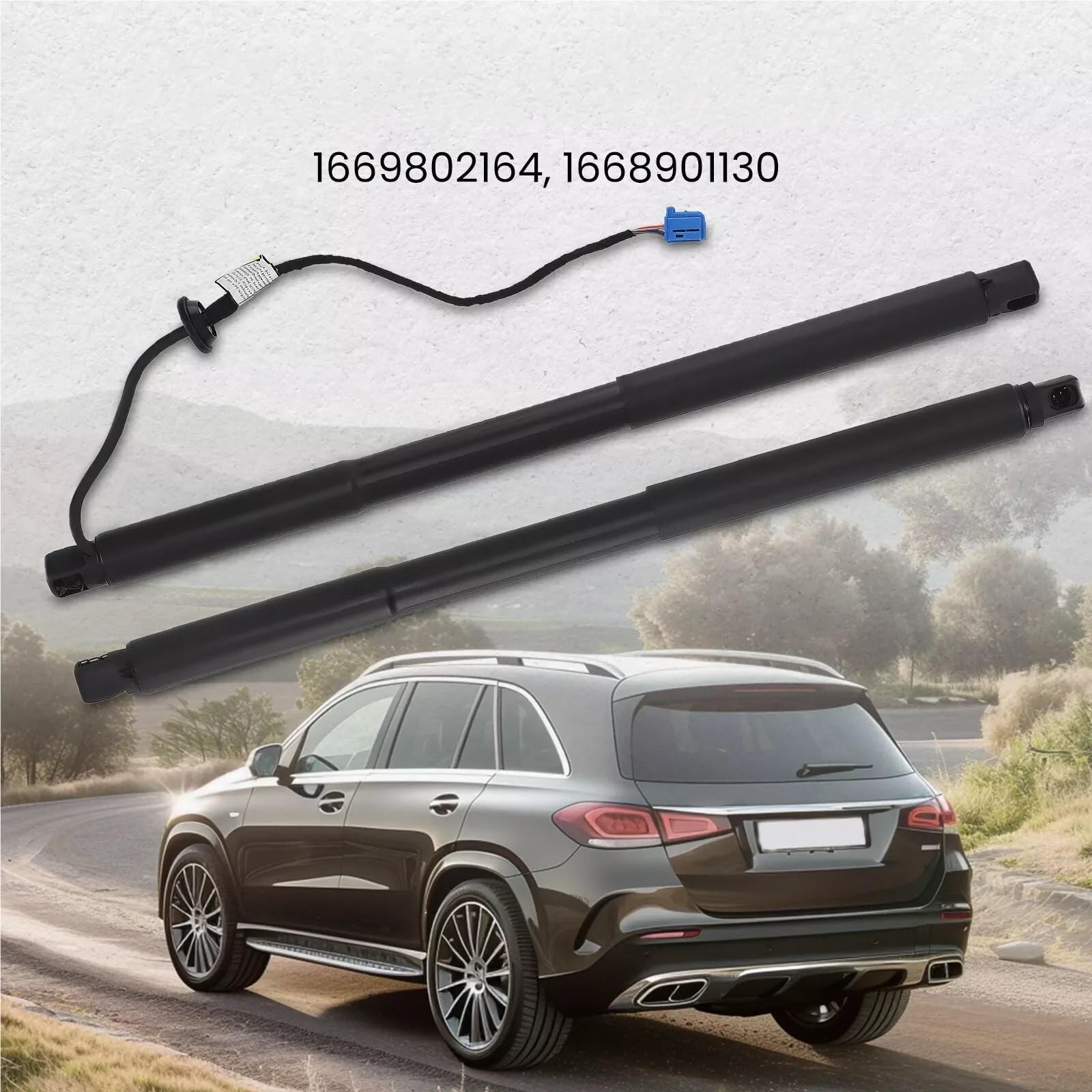Wspornik Klapy Bagażnika Z Podnośnikiem Elektrycznym Pasujący Do Mercedesa Benz W166 ML GLE-Class Z Elektrycznymi Siłownikami Gazowymi Klapy Bagażnika(Pair)