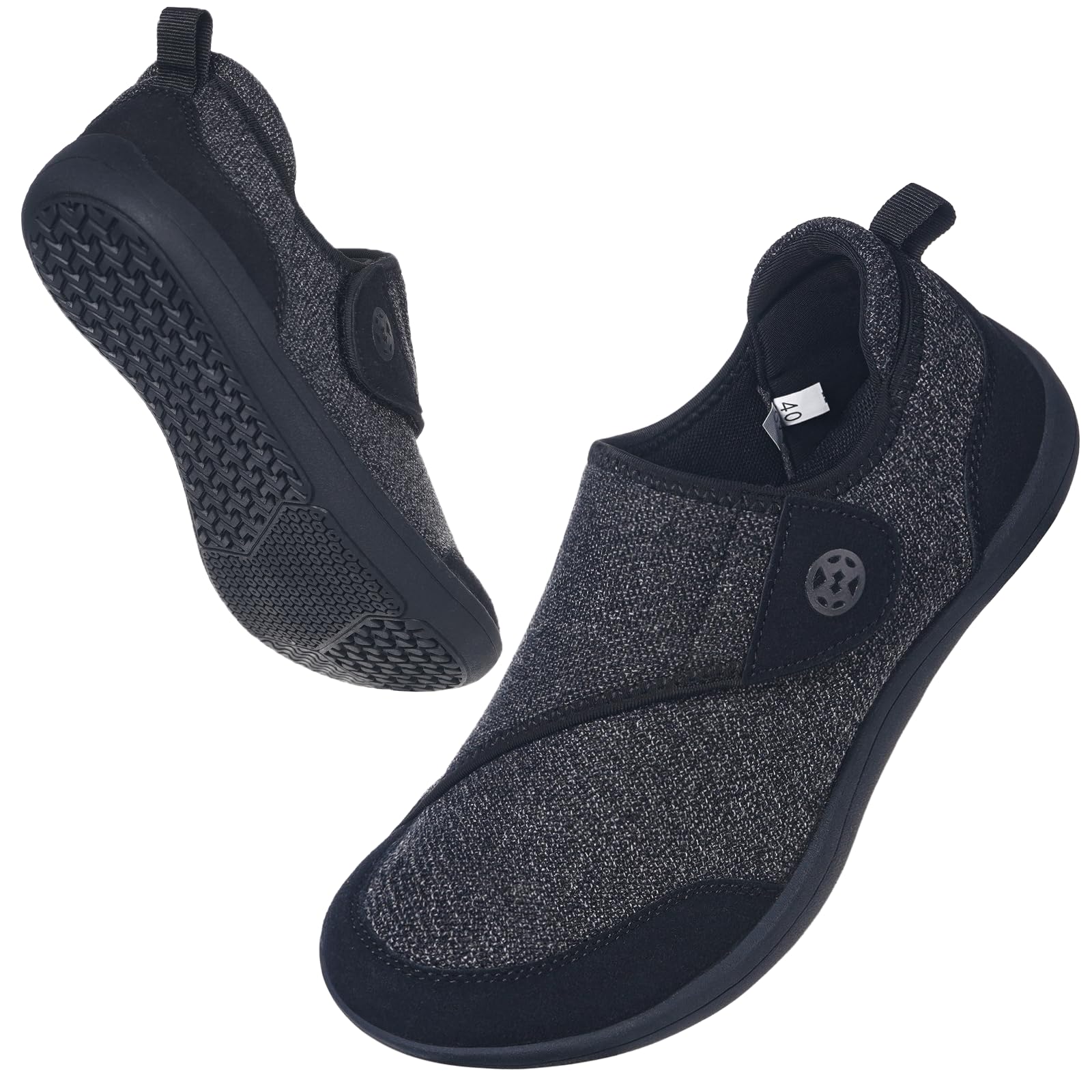 Zapatillas de Estar por Casa Mujer Hombre Ligero Cómodos Respirable Antideslizante Ajustable Pantuflas Zapatillas para Caminar Interior Exterior