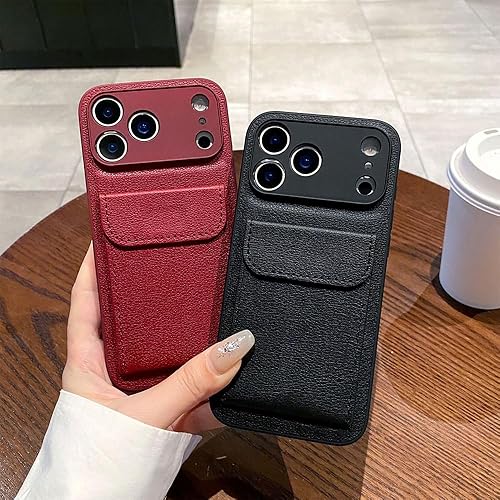 Miniatura 2 de MbsdcasesDesigned for iPhone Cases,Leather Card Holder Camera Lens Protection Case (iPhone 11,White)