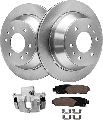 Miniatura 93 de Detroit Axle - Kit de freno trasero para Chevy GMC Suburban Silverado Sierra Yukon XL 1500 Tahoe Escalade 2007-2013 Rotores de freno de disco de