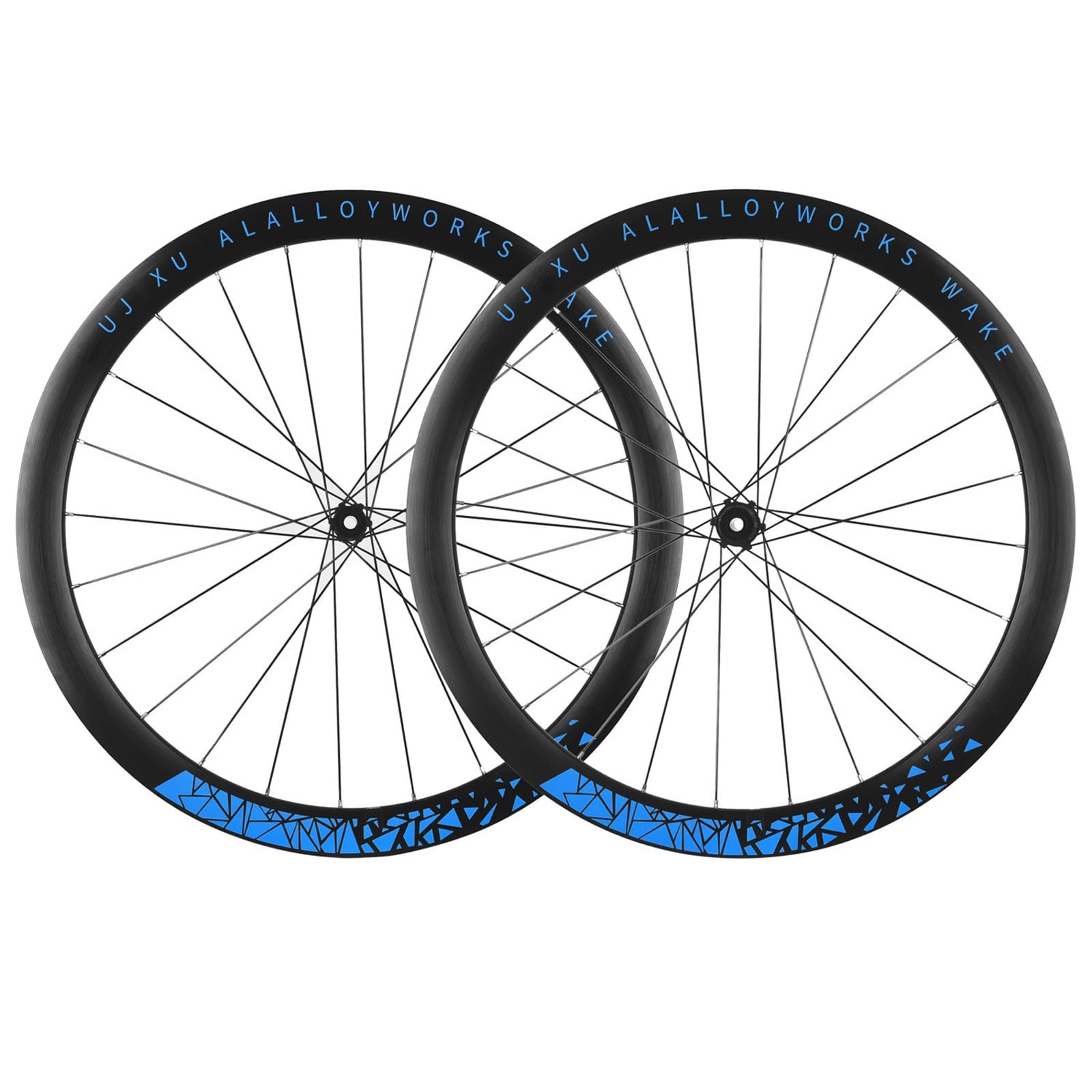 Zestaw kół do roweru szosowego 700C, hamulec tarczowy, obręcz z podwójną ścianką ze stopu aluminium, 45 mm, koła żwirowe, oś przelotowa, 100 mm/142 mm, do zestawu kołowego 7-12-biegowego (srebrny