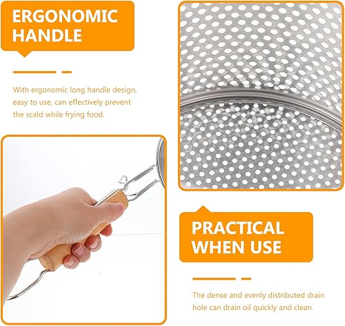 Miniatura 9 de Filtro de café Colador de malla fina de acero inoxidable para pasta, cesta de pasta de malla, araña, albóndiga, fideos, colador, cocina, tamiz fino,