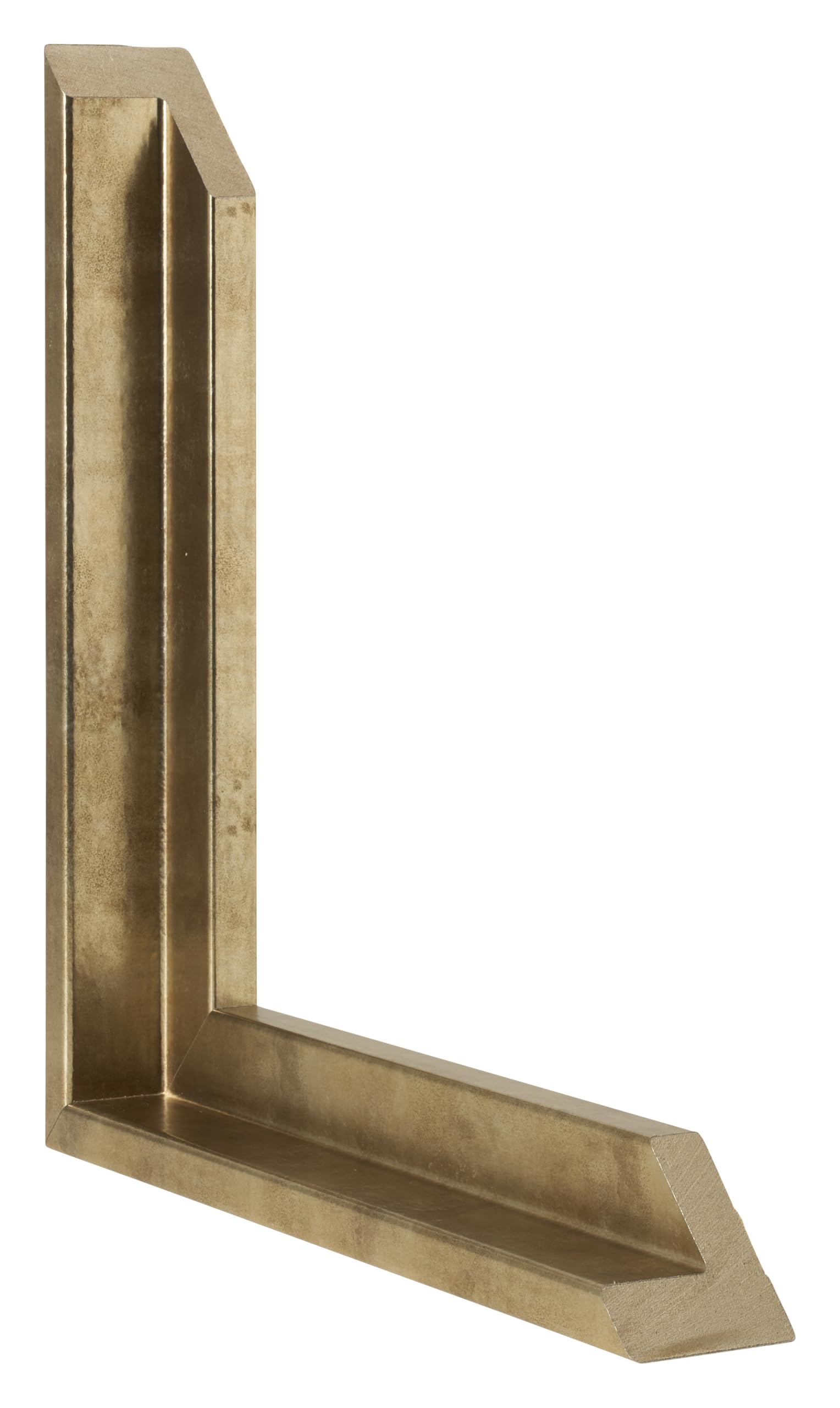 Schattenfugenrahmen 60x80 - Gold Antik - Rahmen für Leinwand Bilder auf Keilrahmen - MDF - Lausanne