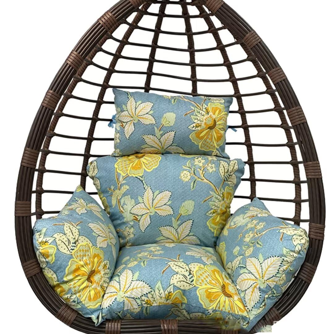 KFGISD, Garden Swing Cushion Outdoor Egg Chair Cushion Hammock Chair Pads with Head Pillow Seat Cushion Only A,Hammock Chair Cushions(E)