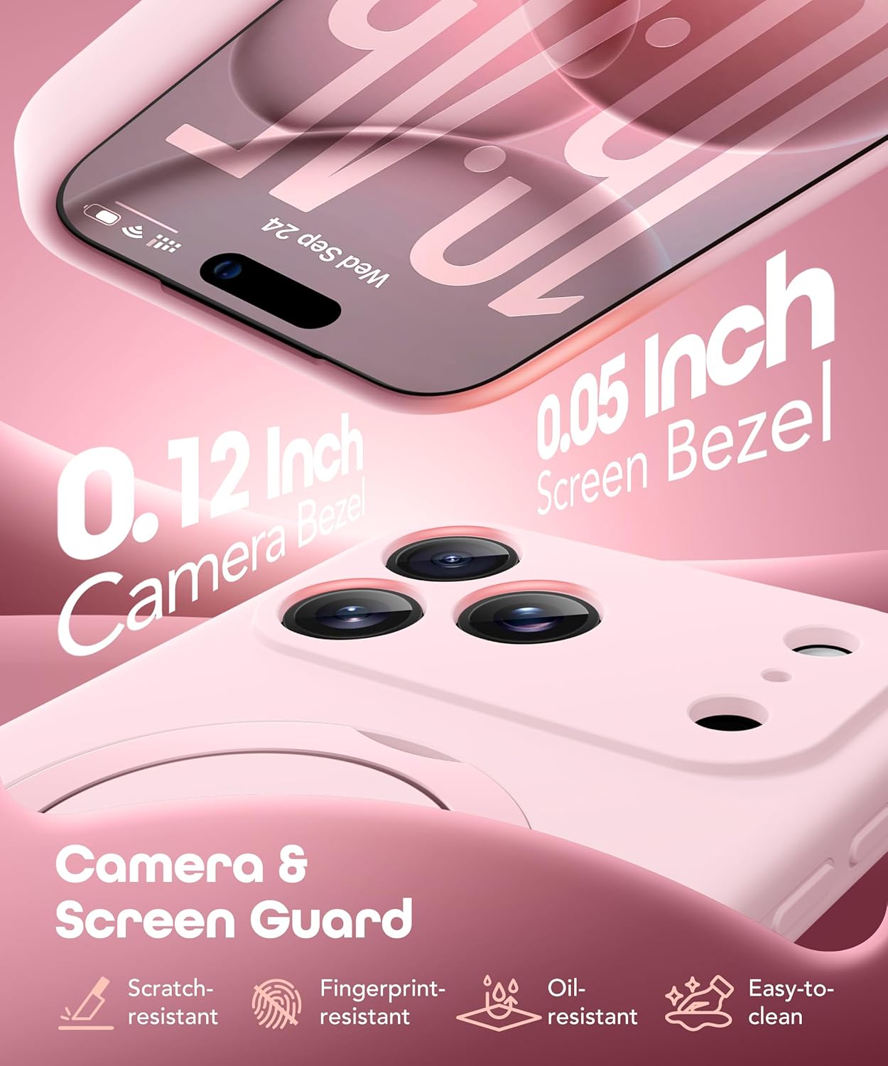 GolbinBox for iPhone 17 Pro Max Case with 360° Spin Magnetic Stand, [Compatible with MagSafe][Full Camera Protection], Shockproof Liquid Silicone Case with Ring Stand for 17 Pro Max 6.9'', Pastel Pink