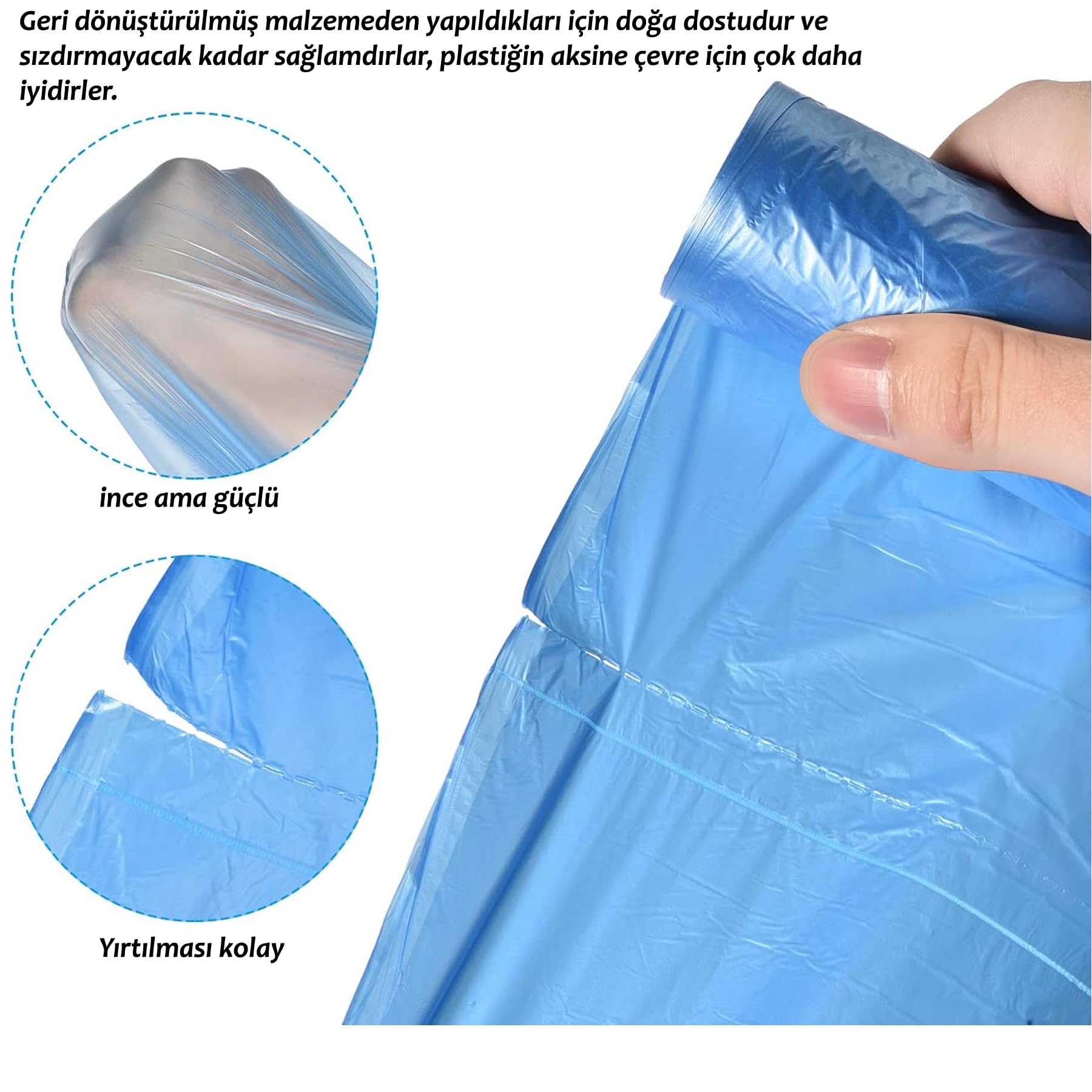 Büyük Boy Çöp Poşeti Çilek Kokulu Pembe Renkli 50 Adet Çöp Torbası Sızdırmaz Tabanlı Dayanıklı ve Yırtılmaya Karşı Güçlü Yüksek Taşıma Kapasitesi Hijyenik ve Pratik Günlük Kullanım için