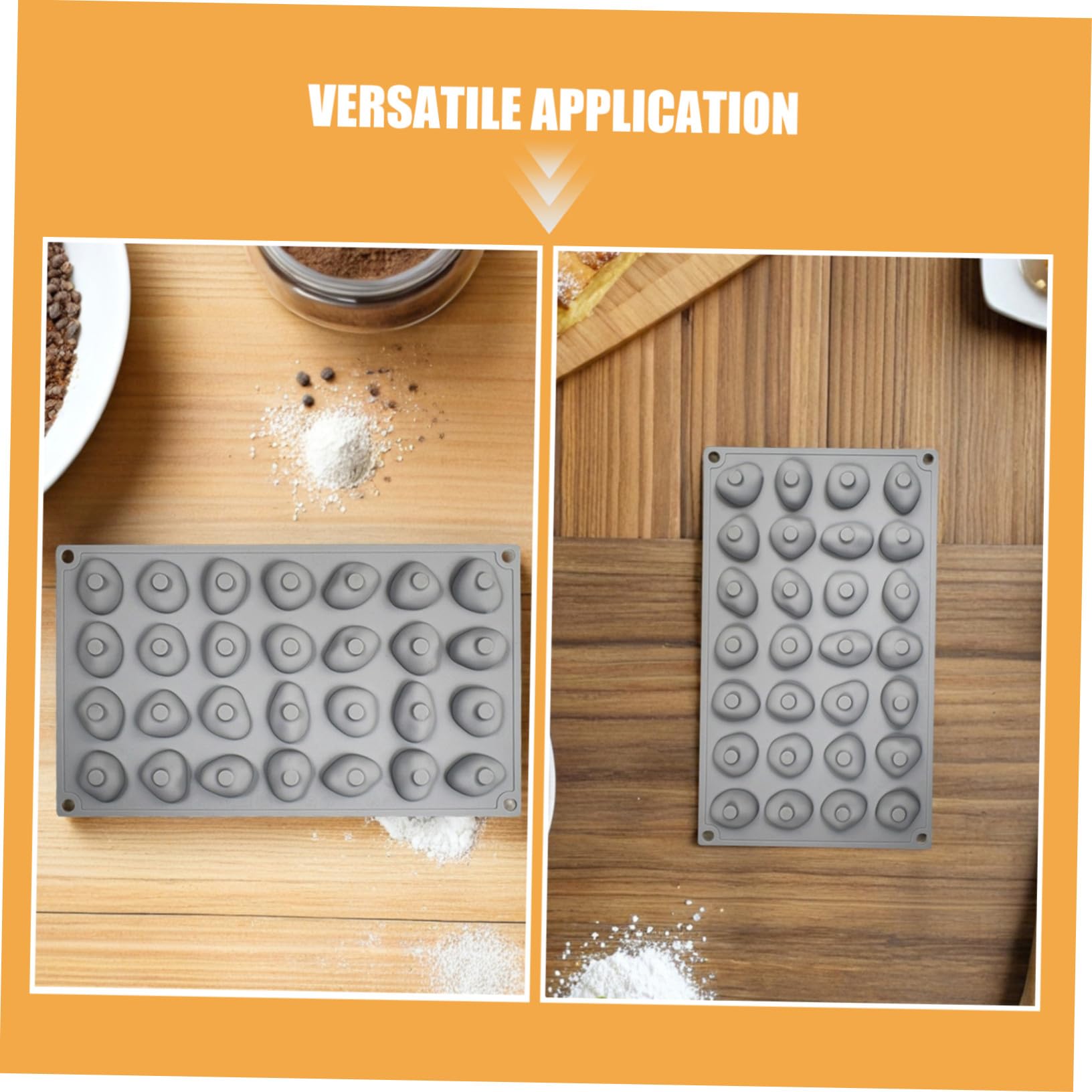 Didiseaon 2 pezzi Stampo Silicone Per Cioccolato E Cubetti Di Ghiaccio Forma Di Pietra Antiaderente Flessibile Per Dolci Gelatine E Snack Creativi Facile Da Pulire E Riutilizzabile