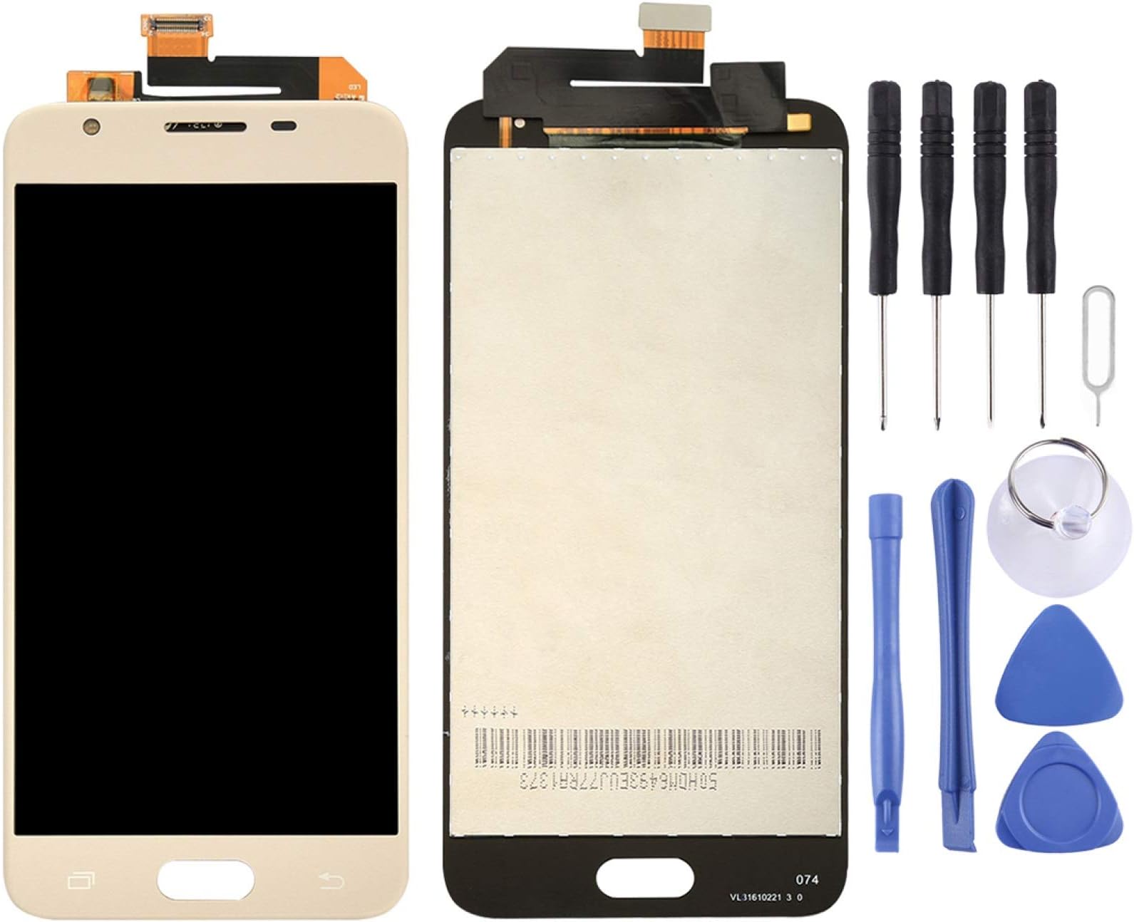 KHY LCD Display + Touch Panel for Galaxy On5 (2016) / G570 & J5 Prime, G570F/DS, G570Y(Black) (Color : Gold)