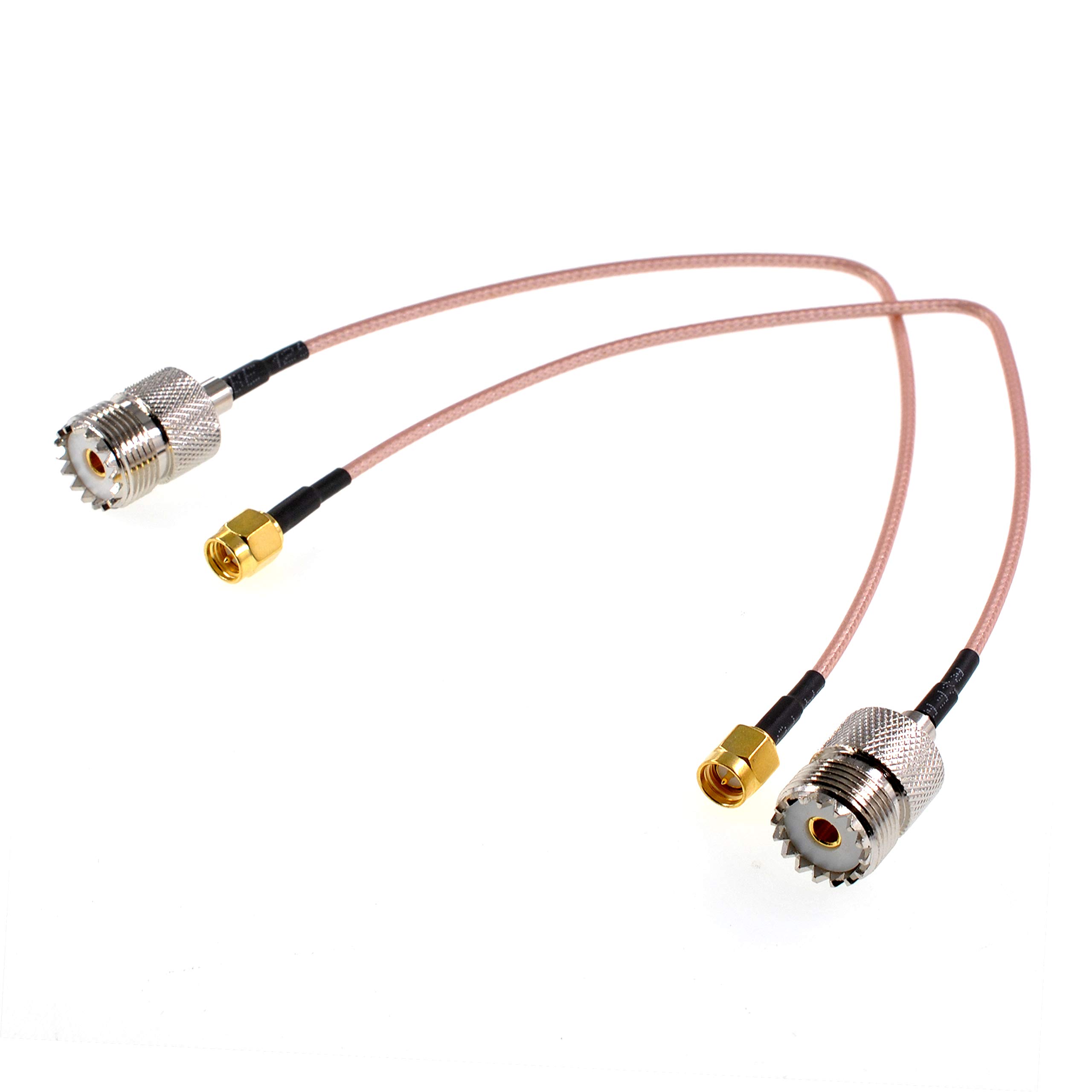 Cavo Prolunga UHF A SMA Maschio - RG316 A Bassa Perdita Per Radio CB E Walkie Talkie (2 Pezzi) - Foto 2