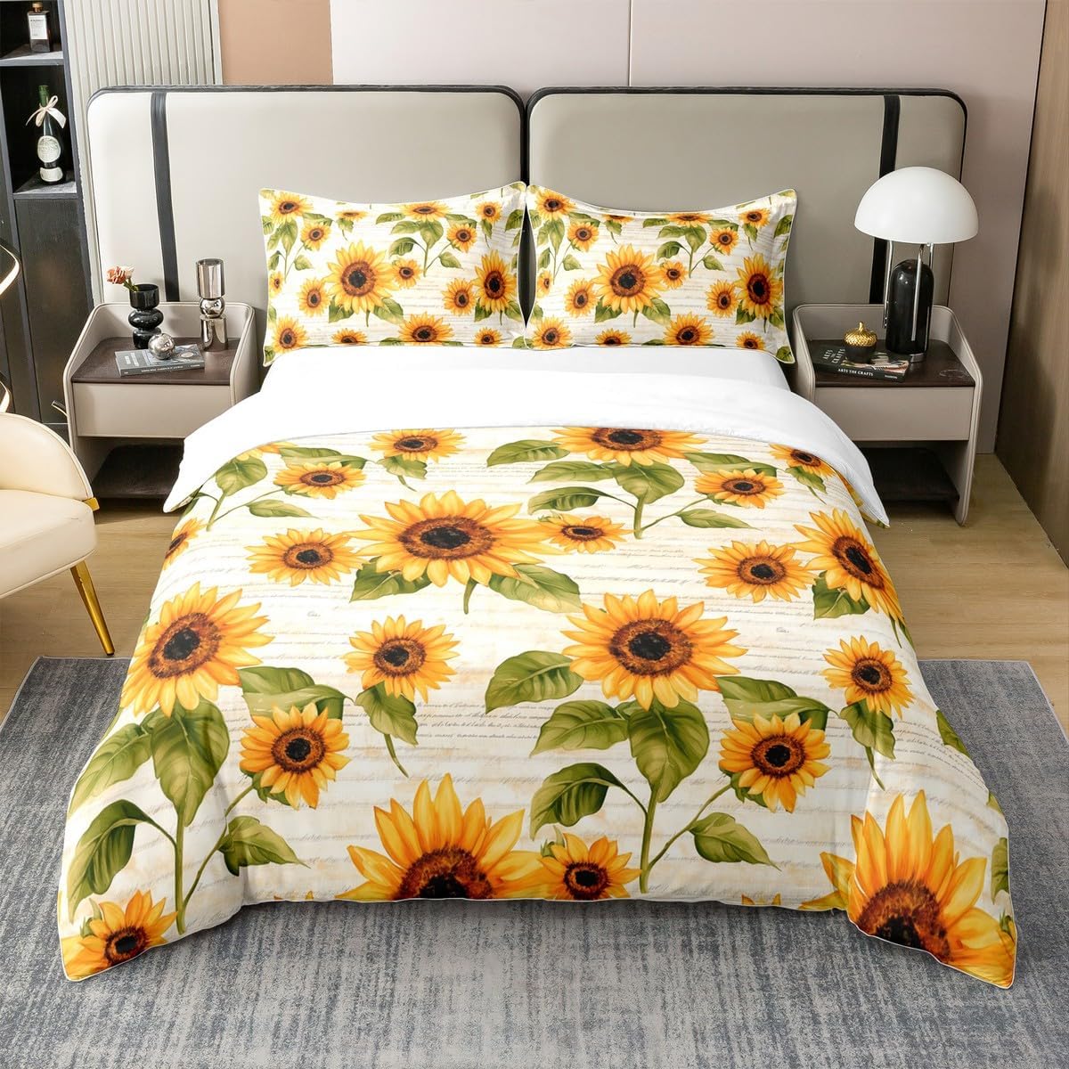 Hawaiian Style 100% Cotton Duvet Cover Full Size Tropical Palm Trees Sea Turtle Decor Bedding Set for Kids Teens Adults Cartoon Bohemian Tribal Plaid Comforter Cover with 2 Pillowcases(No Comforter)