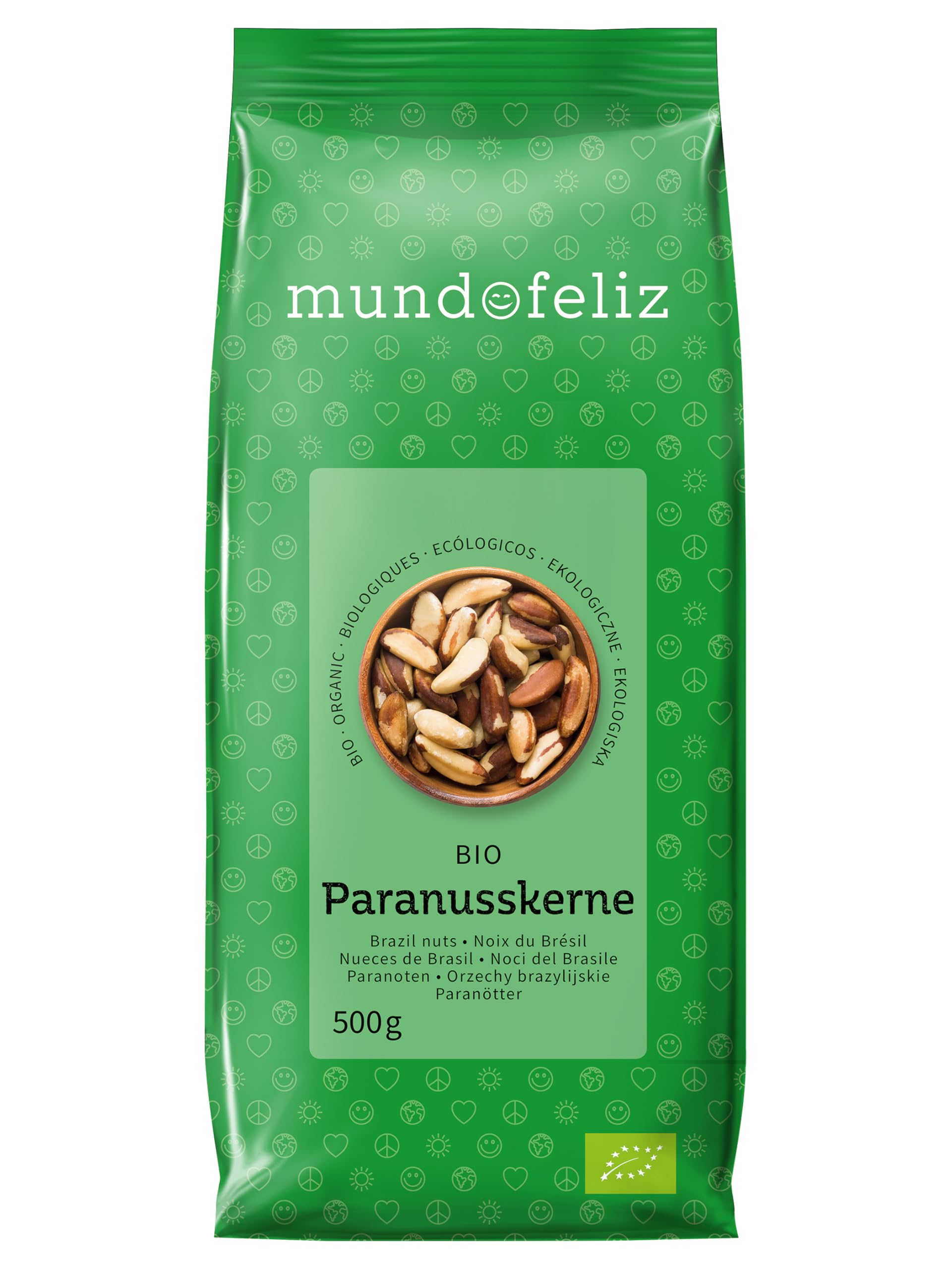 Mundo Feliz Ganze Paranüsse aus Bio-Anbau, 2 x 500 g
