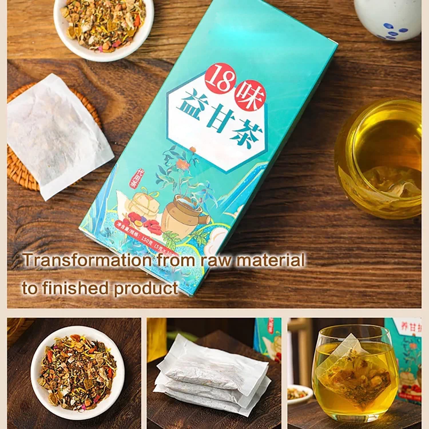 18 Flavors Liver Care Tea,18 Flavors of Liver Protection Tea,Daily Liver Nourishing Tea,Chinese Nourishing Liver Tea,18 Different Herbs,Everyday Nourishing Liver Tea for All People- (3Box)