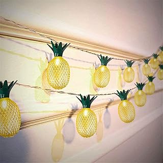 20 LED Pineapple String Lights , Battery Operated Fairy Lights for Christmas Halloween Birthday Wedding Party Home Bedroom...