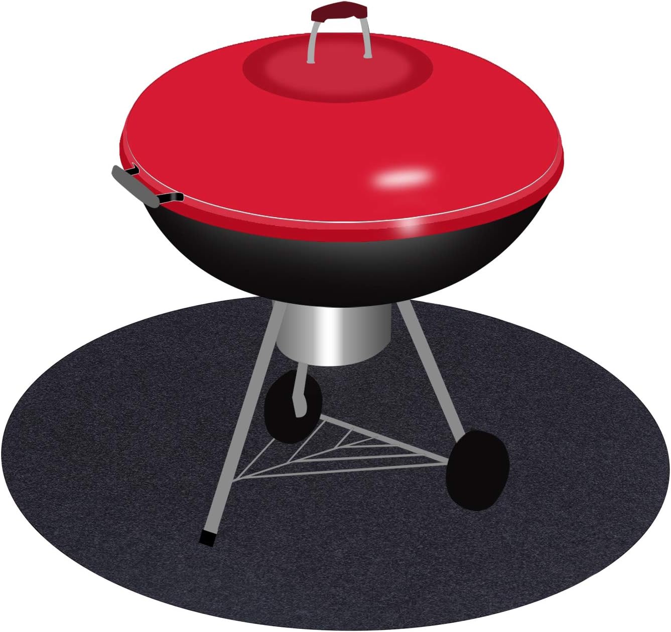 Round Under Grill Splatter Mat