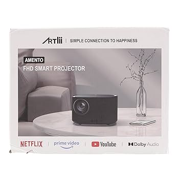 Artlii Amento プロジェクター 小型 ネイティブ1080P 自動台形 Amazon.co.jp: Artlii Amento 2023最新プロジェクター 家庭用