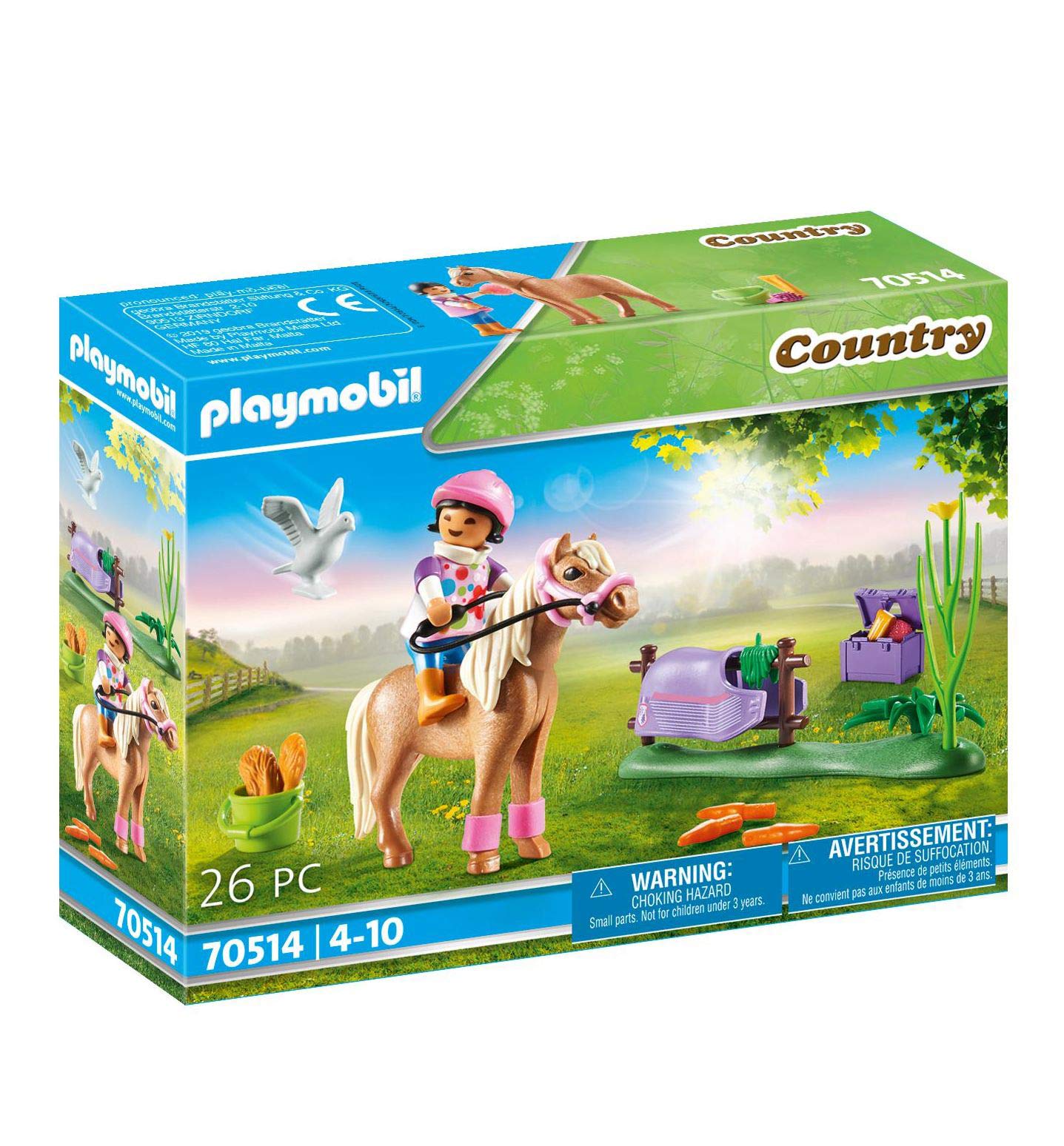 70514 Country Pony Farm Collectible Icelandic Pony, Fun Imaginative Role-Play, PlaySets Suitable for Children Ages 4+