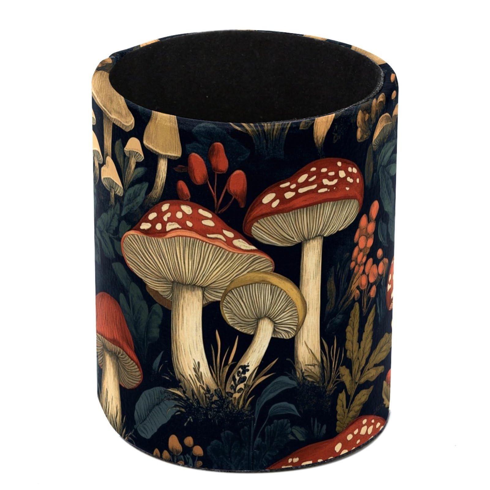 FWJZDSP Vintage Mushroom Pencil Cup Pen Organizer Makeup Brush Holder for Office Home Countertop Desk Accessory Storage