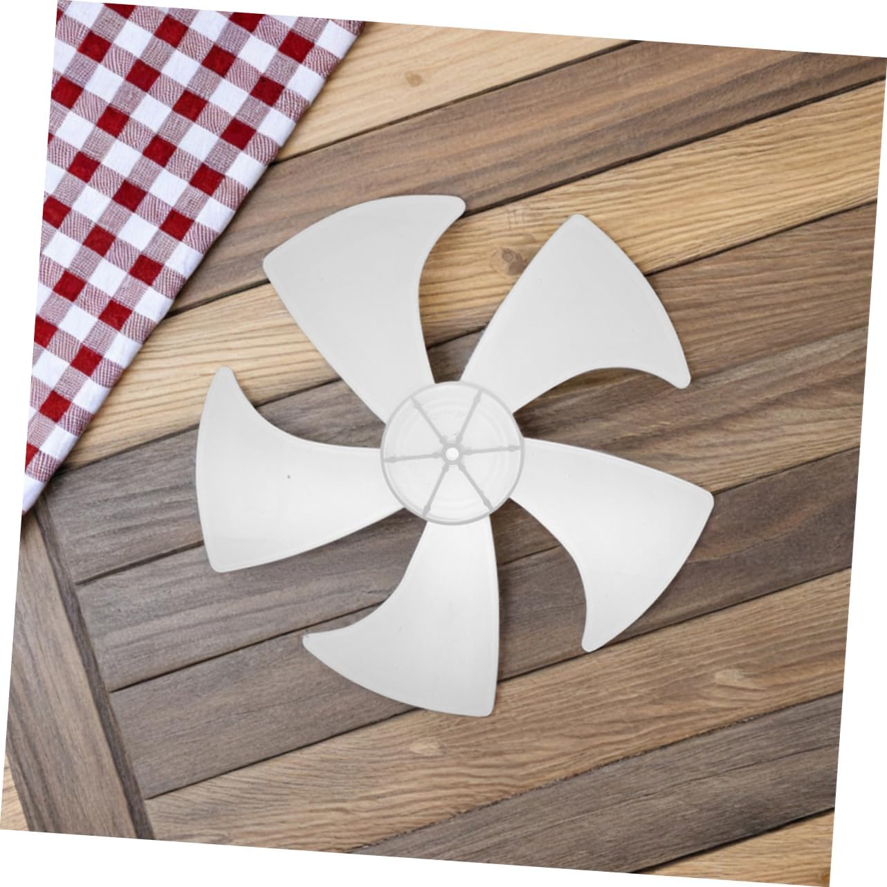 2Pcs Fan Replacement Durable Plastic Leaves Blades for Standing Pedestal and Wall Fans Easy Installation with Nut Cover Compatibility