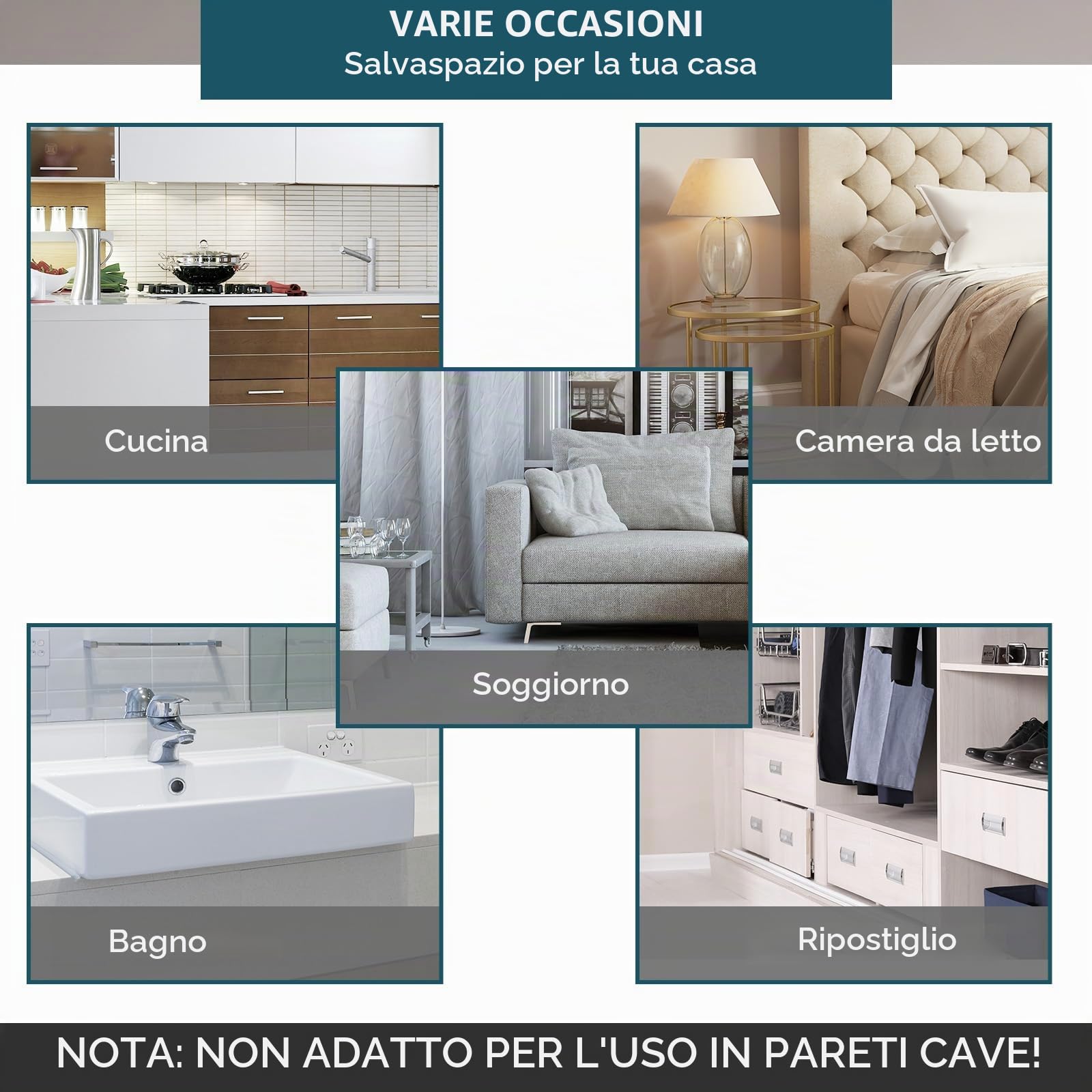 HOMCOM 200CM/6.6FT Kit per Porta Scorrevole da 2 m con Binario Marrone | Acciaio al Carbonio, per Porta Scorrevole Singola, con Rotelle Stile Rustico