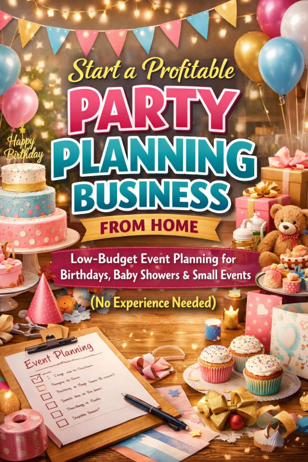 Start a Profitable Party Planning Business from Home: Low-Budget Event Planning for Birthdays, Baby Showers & Small Events (No Experience Needed)