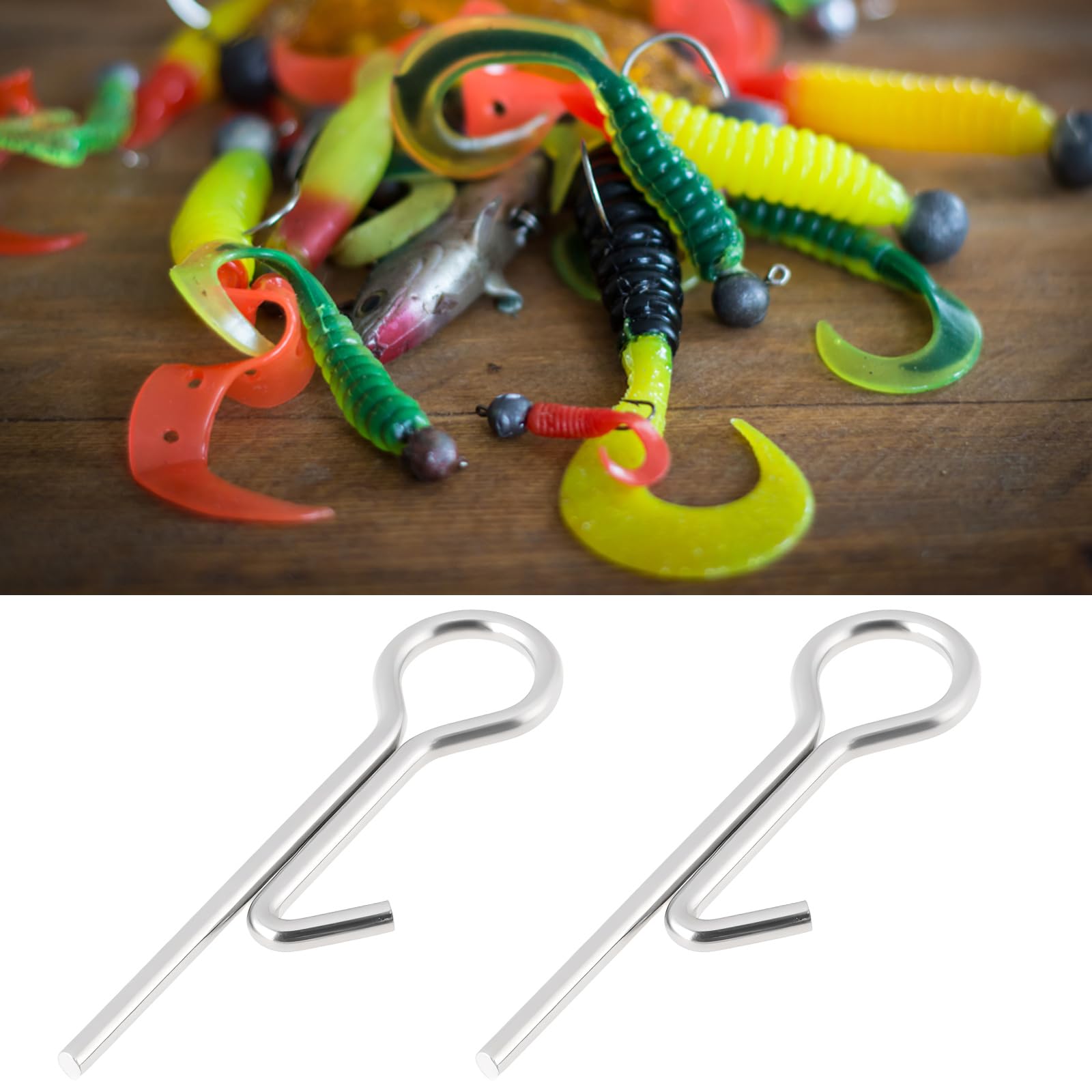 YINETTECH 100 Stücke 18,8mm Angeln Stinger Spikes Anschluss Pins Nadel für Lange Zander Barsch Bass Köder Weichen Kunststoff Köder