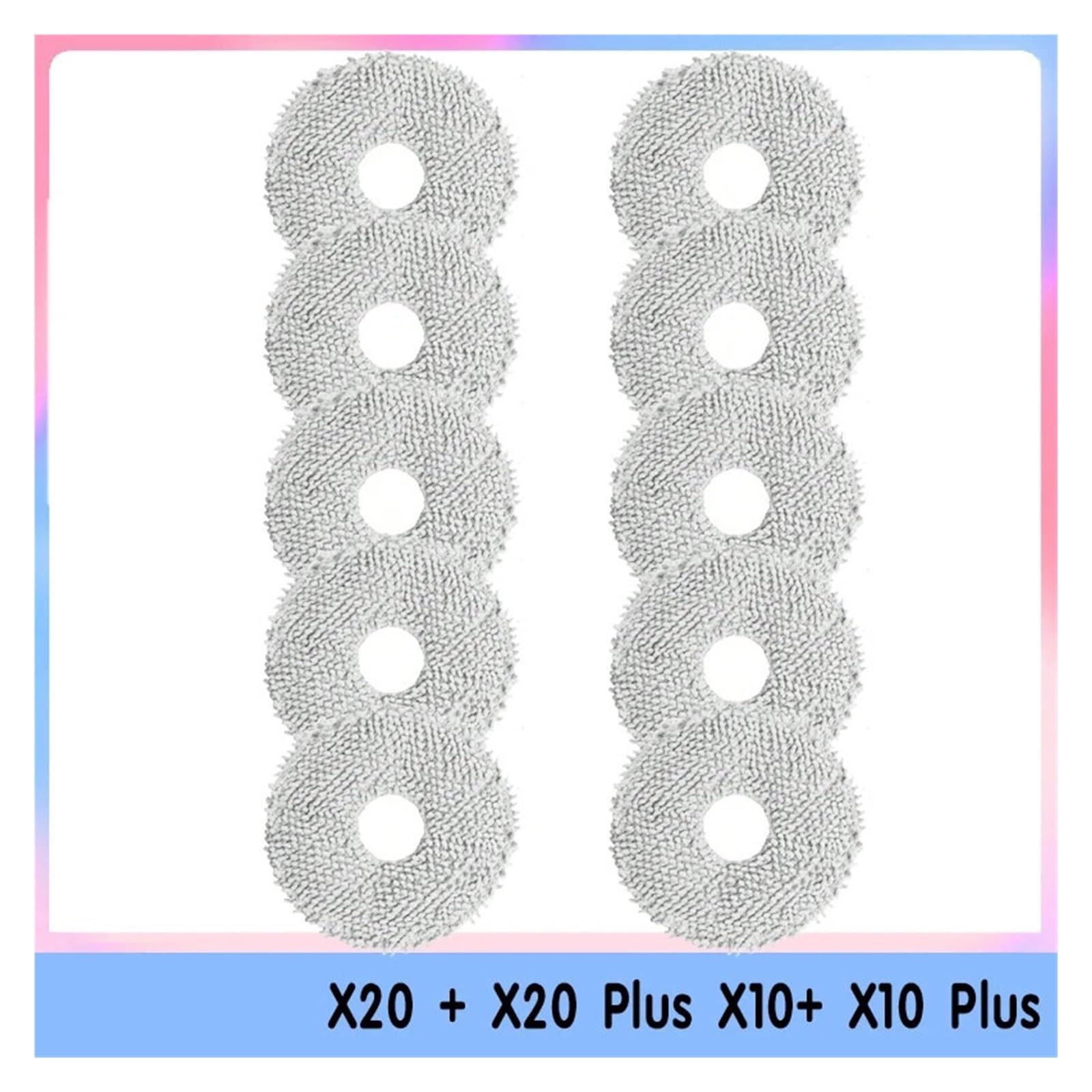 Panno for Scopa, Compatibile con Xiaomi, X20 + / X20 Plus | X10+ X10 Plus, compatibile con Dreame, Bot L10s Pro L10s Ultra S10 / S10 Pro L20 Ult(SET10)
