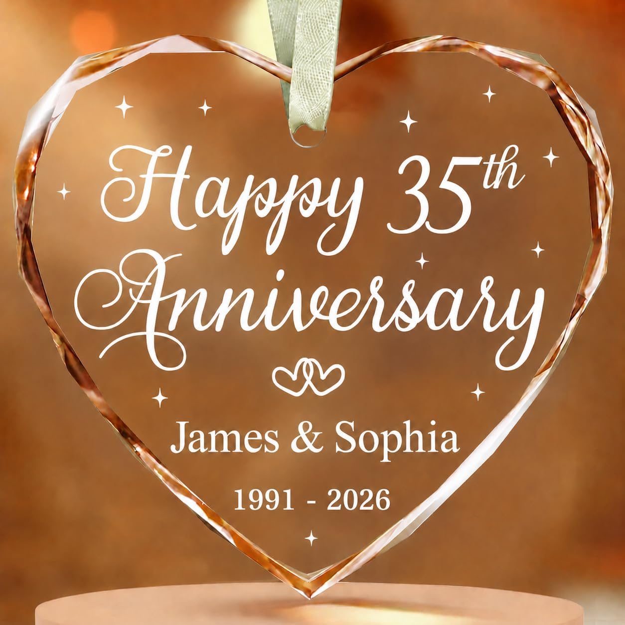 Amazon.com: BSQUIELE Personalized 35th Anniversary Ornament - Gift for Amazon.com: BSQUIELE Personalized 35th Anniversary Ornament - Gift for