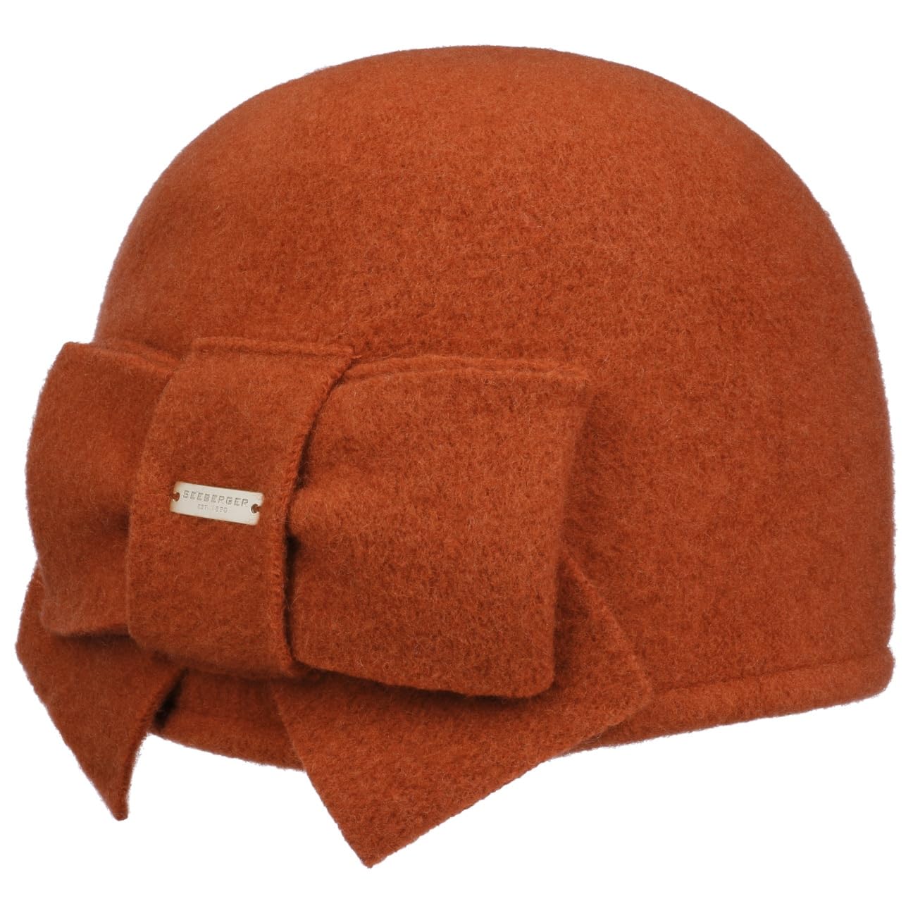 Seeberger Litika Milled Wool Hat Loop Women´s Beanie (One Size - Terracotta)