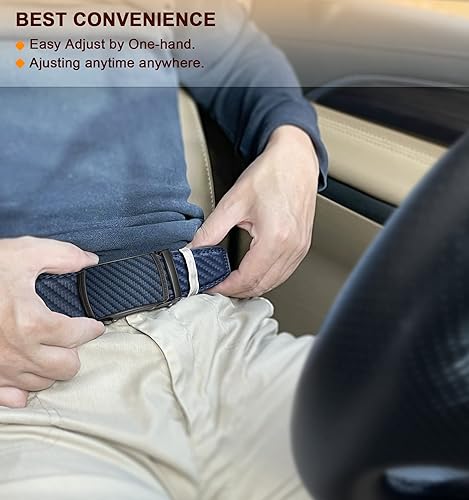 Miniatura 8 de BULLIANT - Cinturón con diseño ajustable de trinquete deslizante para hombre, para usar con pantalón de vestir y camisa Oxford, ajustable a medida