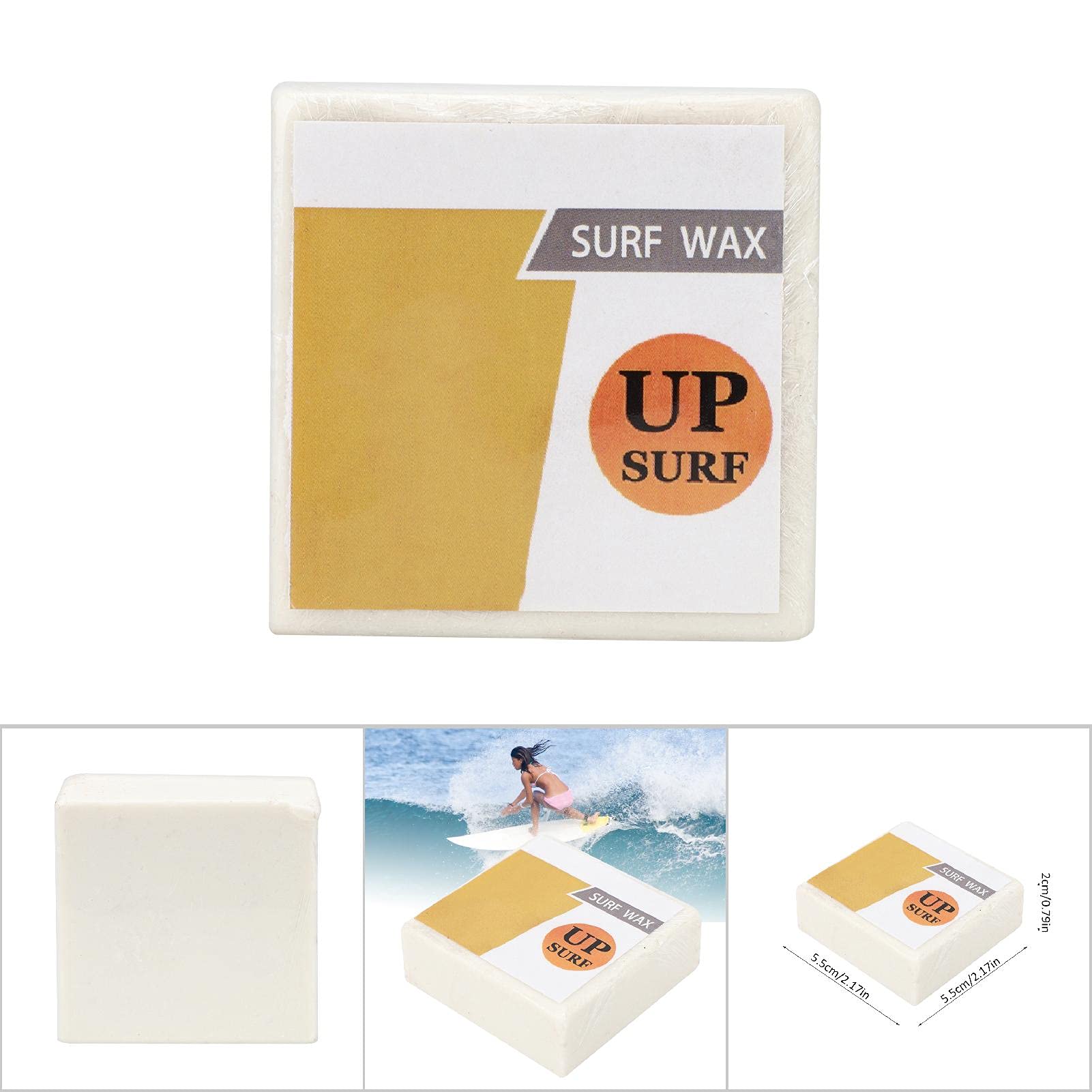 Alomejor Cera para Surf Cuadrada Transparente Blanco Leche Antideslizante