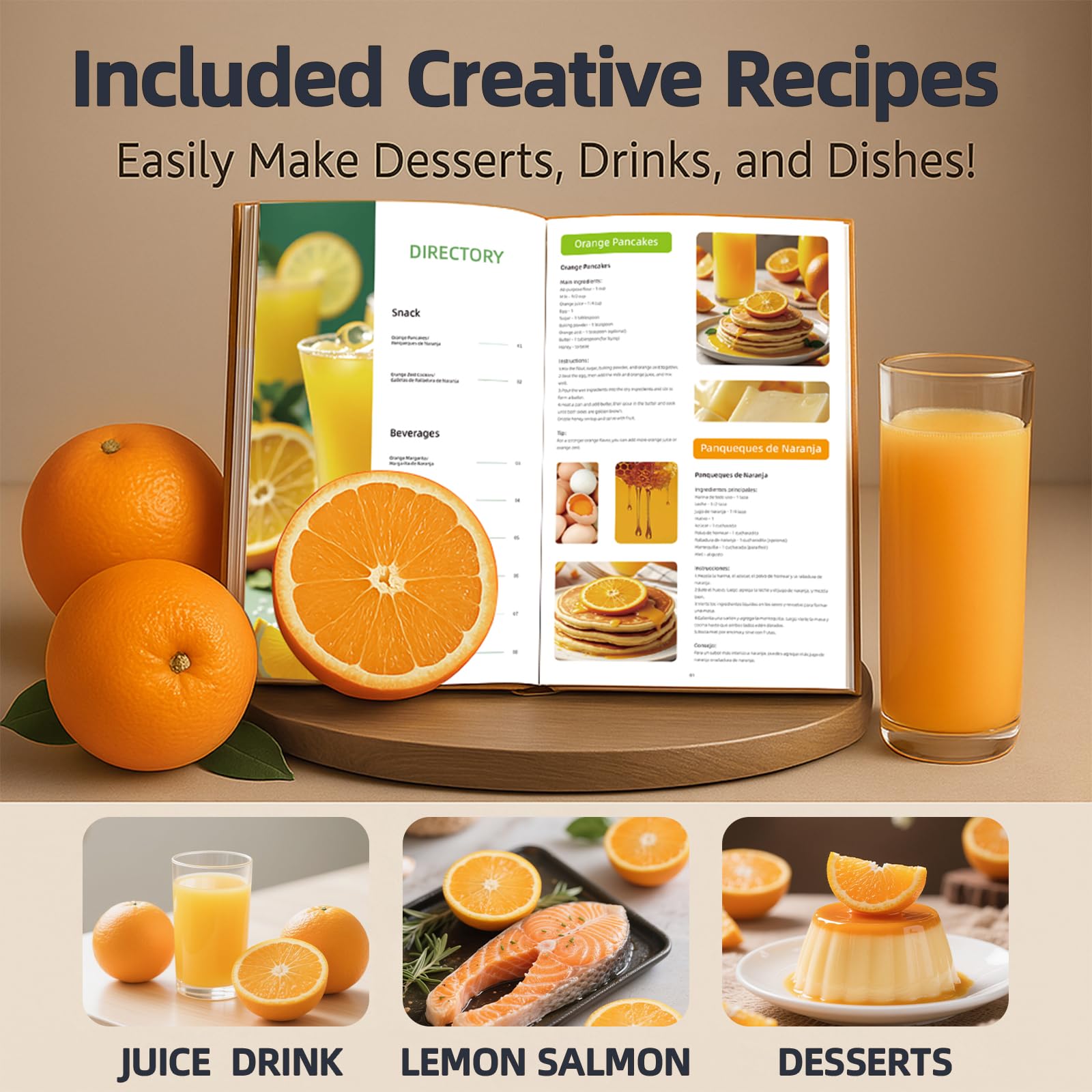 Exprimidor eléctrico de naranja, exprimidor de cítricos manos libres con cepillo de limpieza, exprimidor automático de jugo para limón, lima, pomelo, granada 6