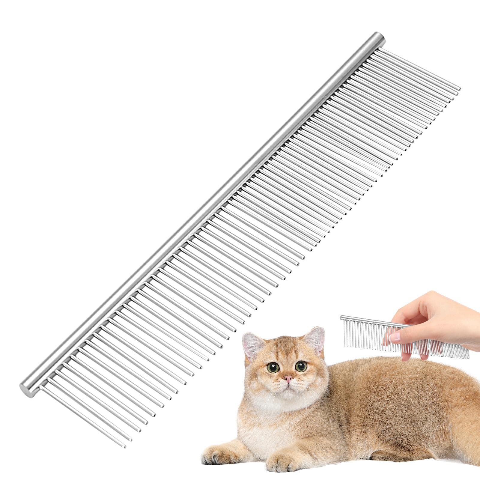 Doodle-Kamm für die Fellpflege, Kamm für Hunde | Katzen | und Hundekamm Edelstahl-Entfilzungswerkzeug | Glatter Haustierhaarentfernungskamm, Fellpflegebürste, Metallkamm für Welpen, K