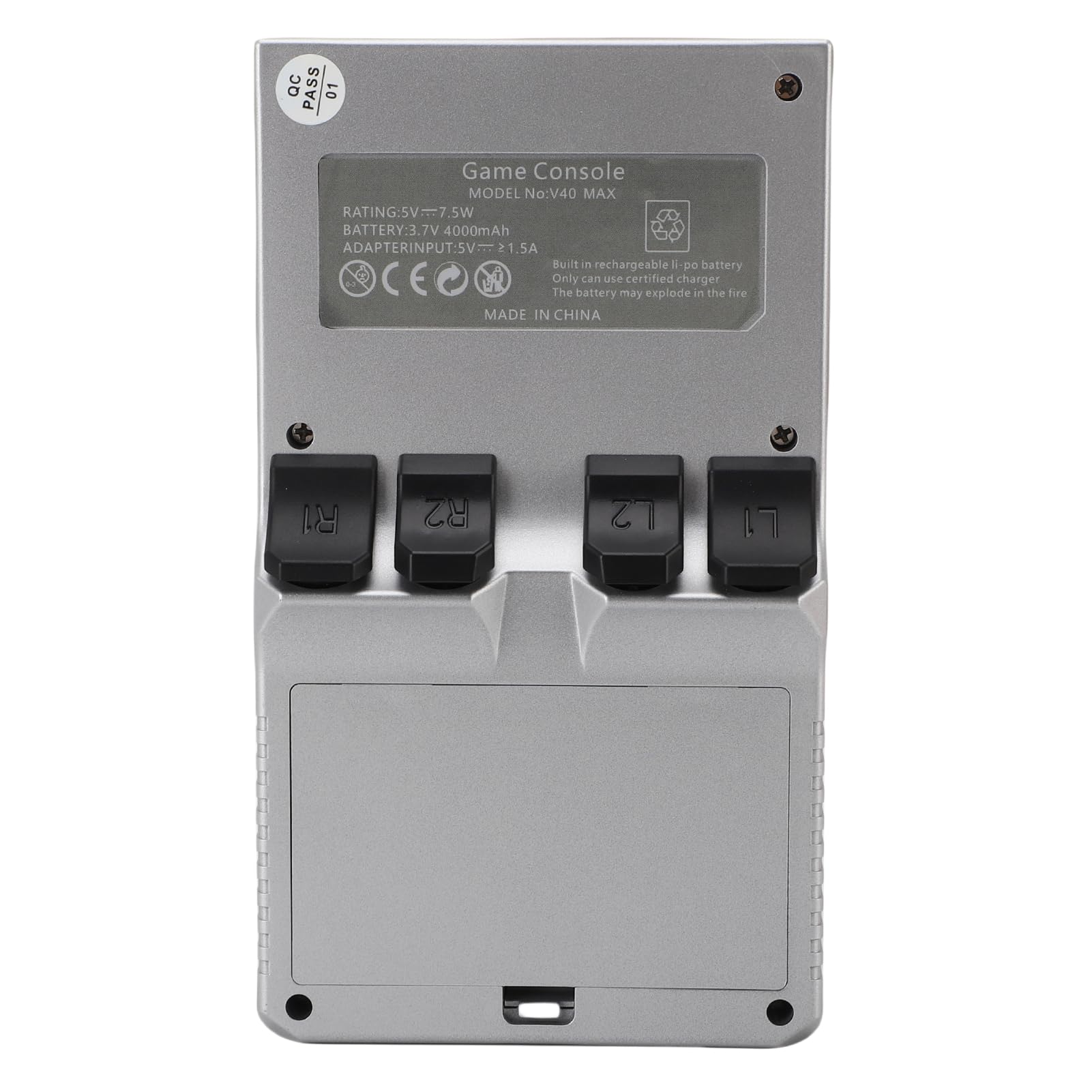 Console di Gioco Portatile retrò da 4" con Spazio di Archiviazione da 256 GB per, Dispositivo di Gioco Portatile per Divertimento Illimitato, Schermo in Vetro Temperato da 4,0 Pollici per
