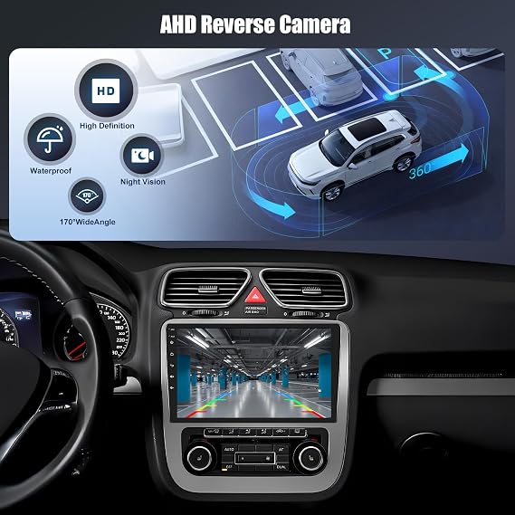 [8 Core 6G+128G] Android 15 Car Radio for Nissan Juke 2011-2016,9 Touchscreen Nissan Juke Car Stereo with Wireless CarPlay Andriod Auto,Bluetooth,Mirror Link,GPS,WiFi,FM/RDS,SWC EQ+Backup Camera