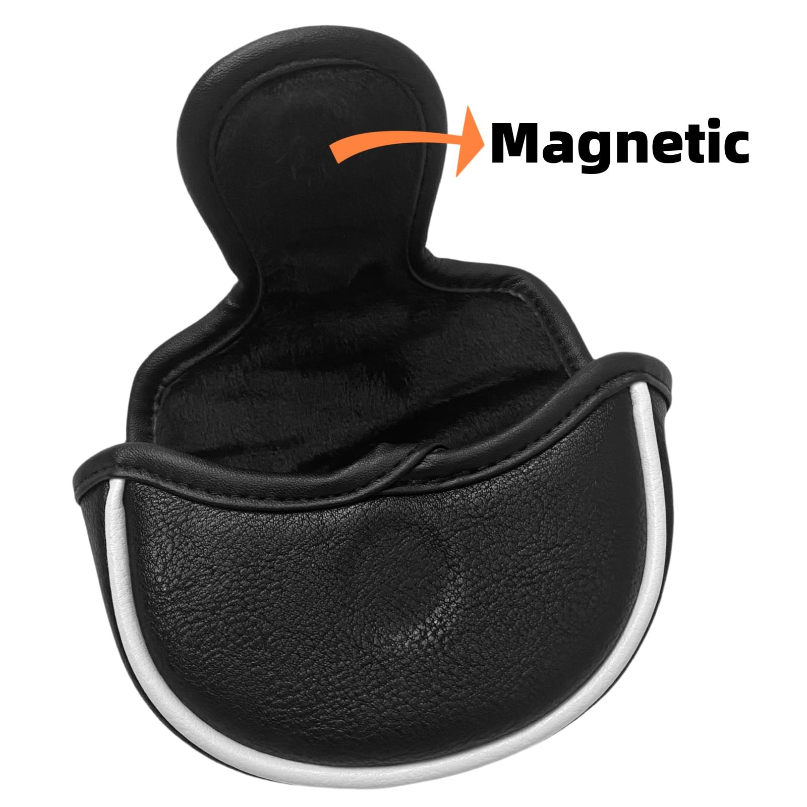 Amazon.com : Golf Half Mallet Putter Cover Classic Black or White