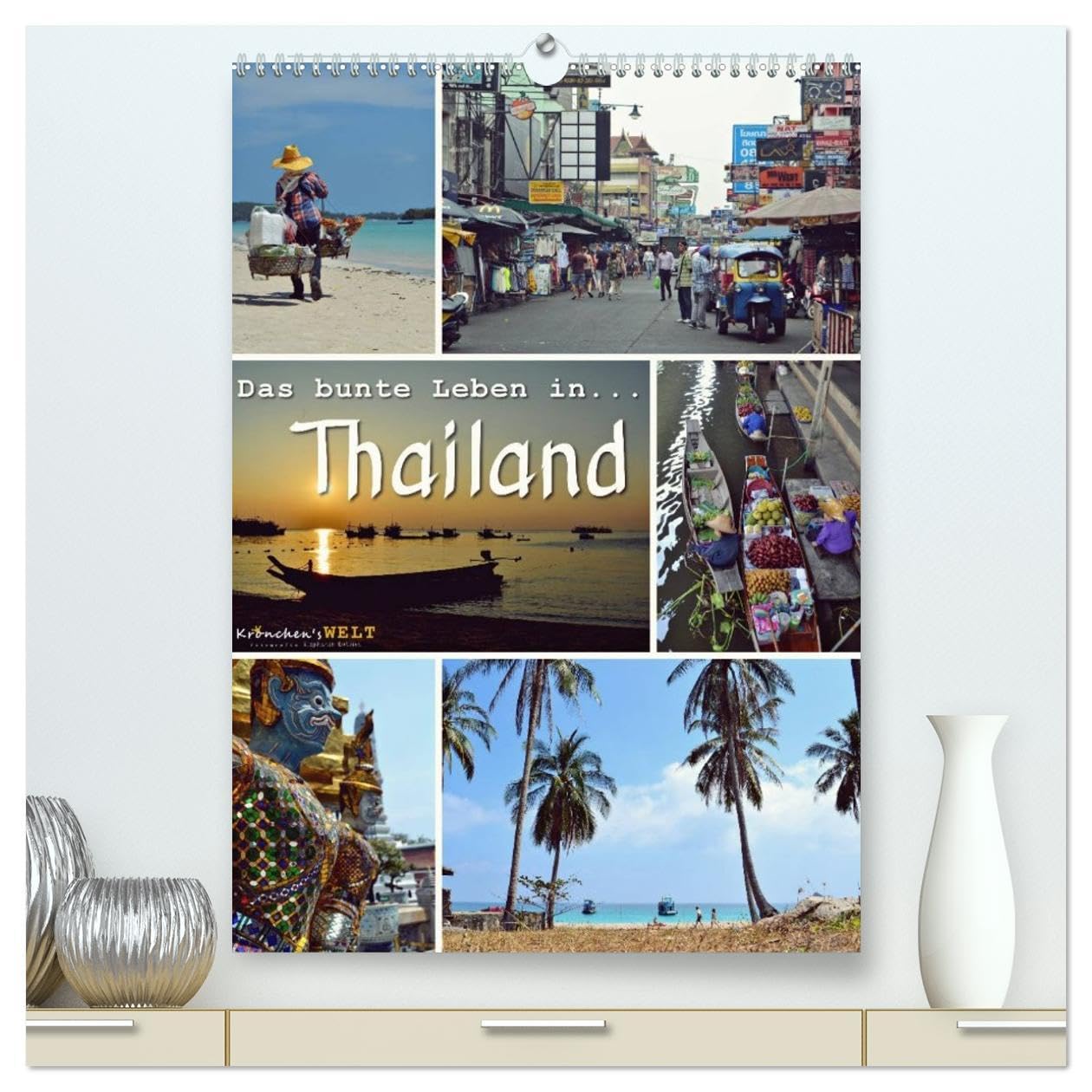 Thaïlande calendrier 2026 mural DIN A2 affiche photo décoration