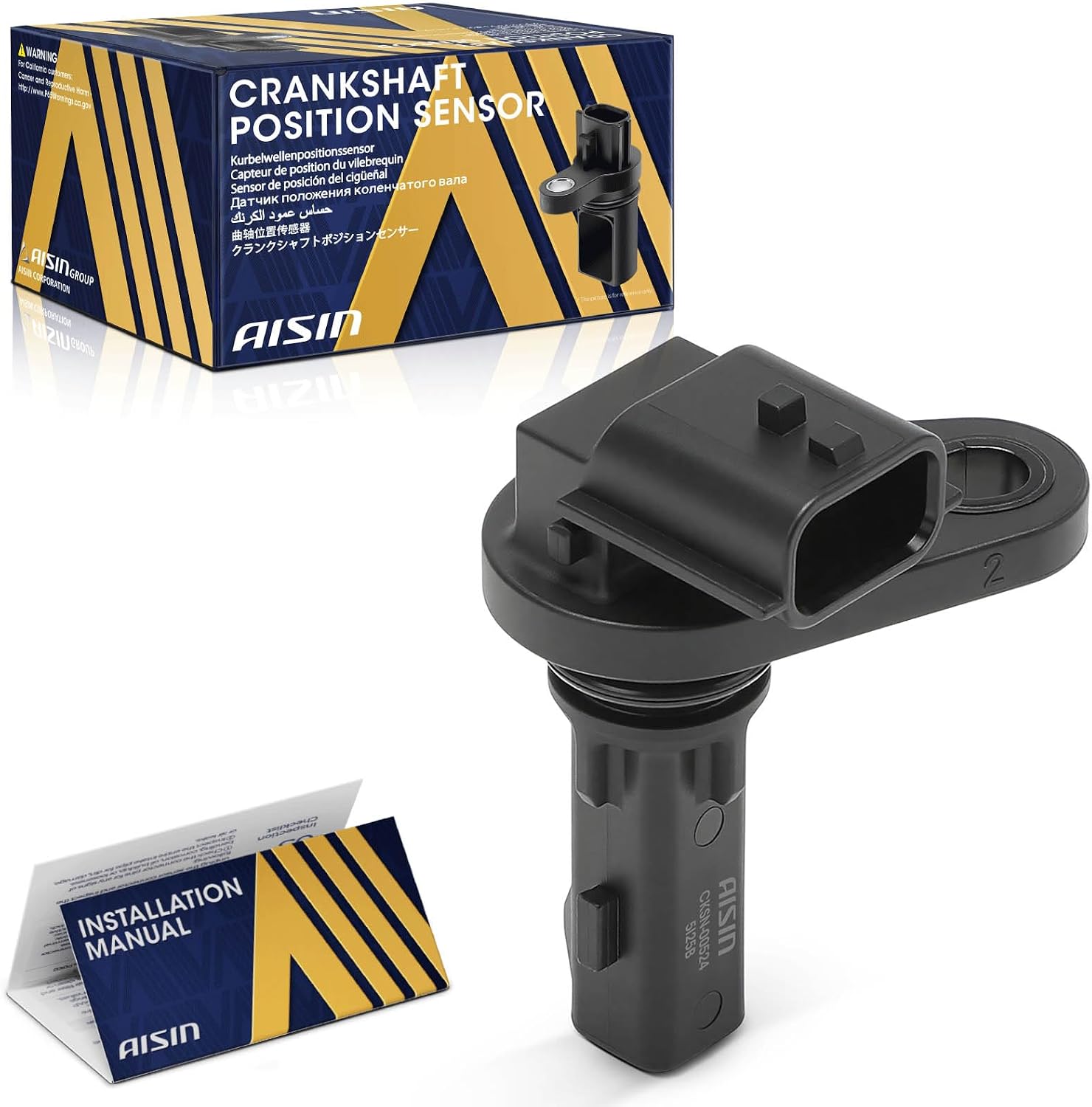 AISIN AFTERMARKET CKSN-00524 Engine Crankshaft Position Sensor - Compatible with Nissan Rogue 2024 1.5L