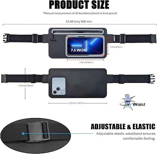 Miniatura 6 de Bolsas secas para teléfono, 01-negro transparente, Moda Moderna Clásico Retro