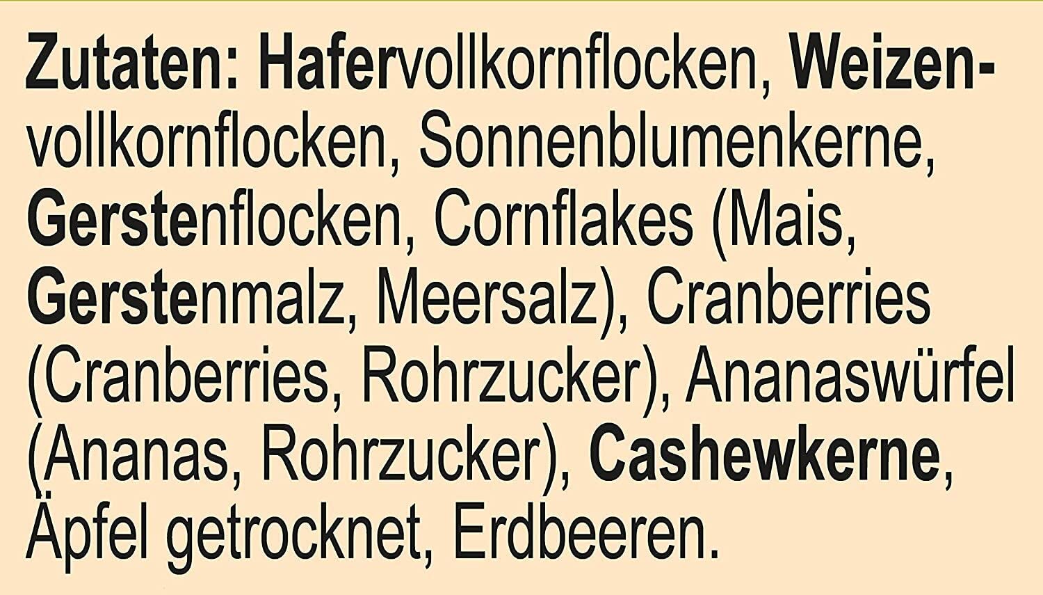 Seitenbacher Müsli Energy-Müsli (1 x opakowanie 750 g)